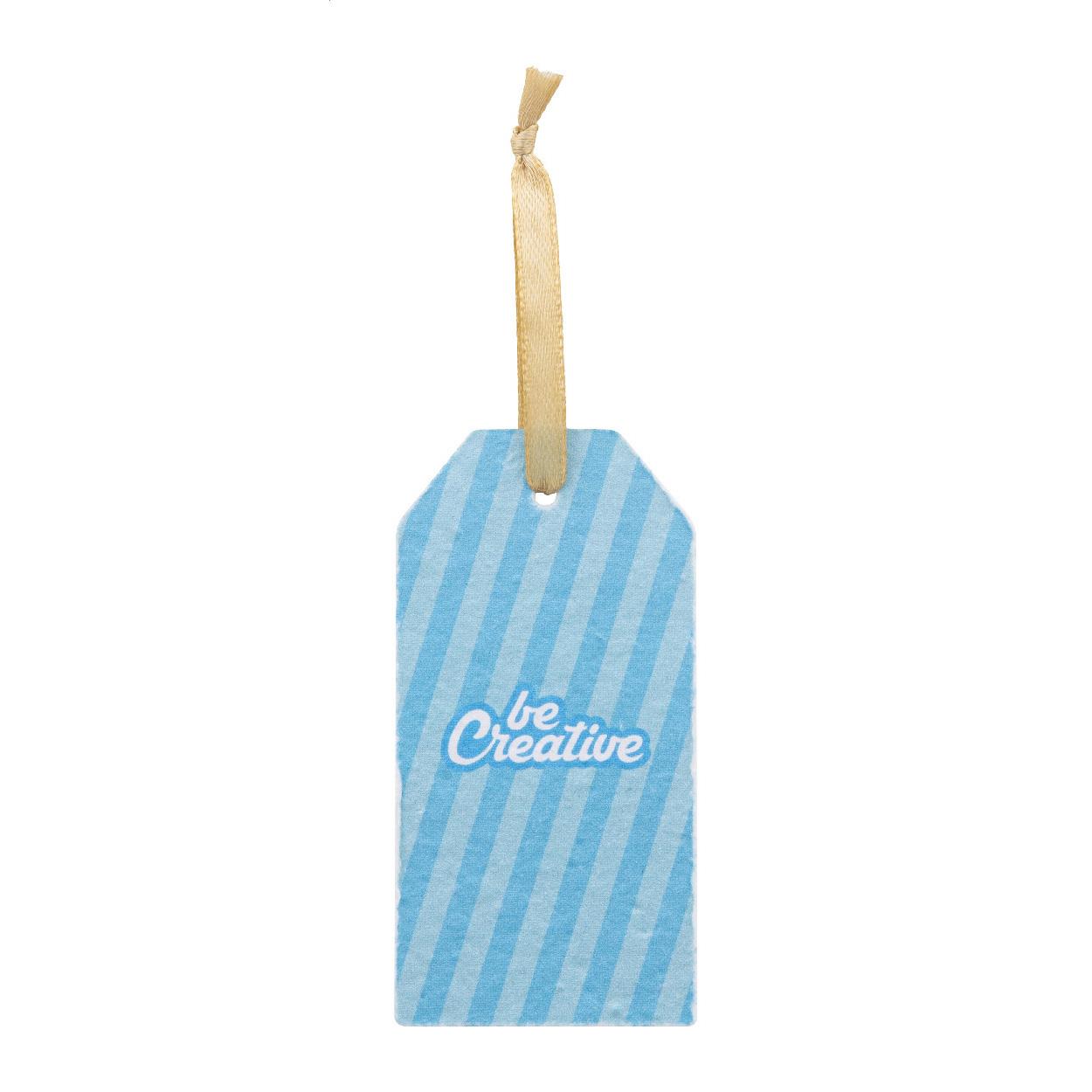 Individueller Geschenkanhänger aus Saatpapier
