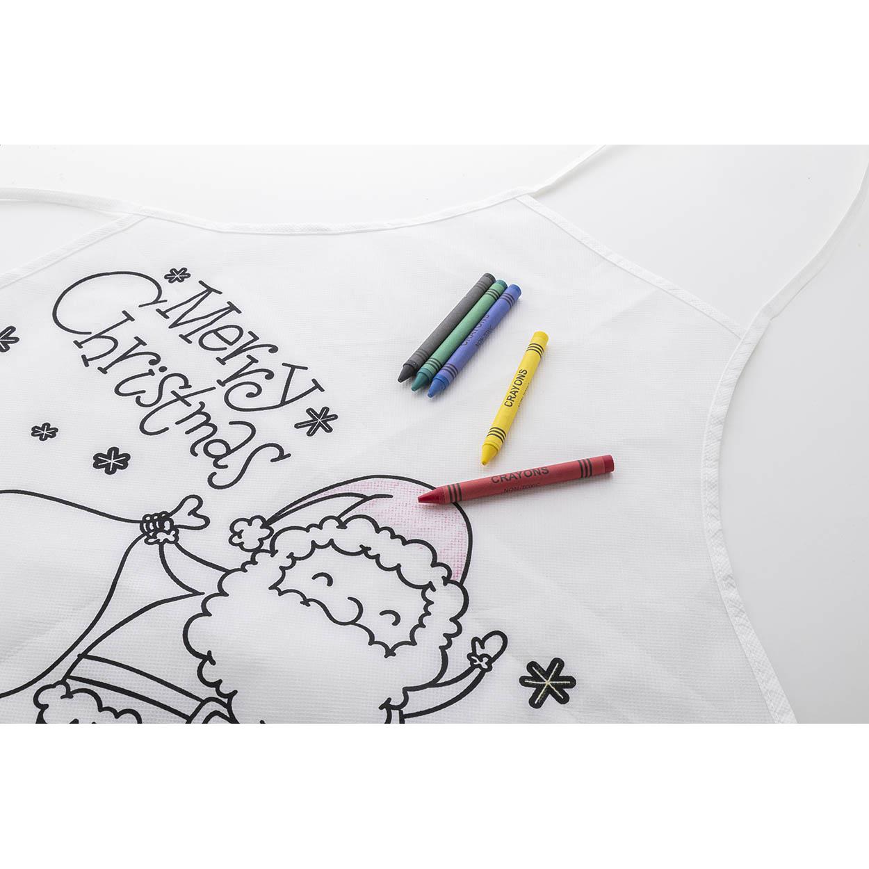 Weihnachtsschürze zum Ausmalen für Kinder