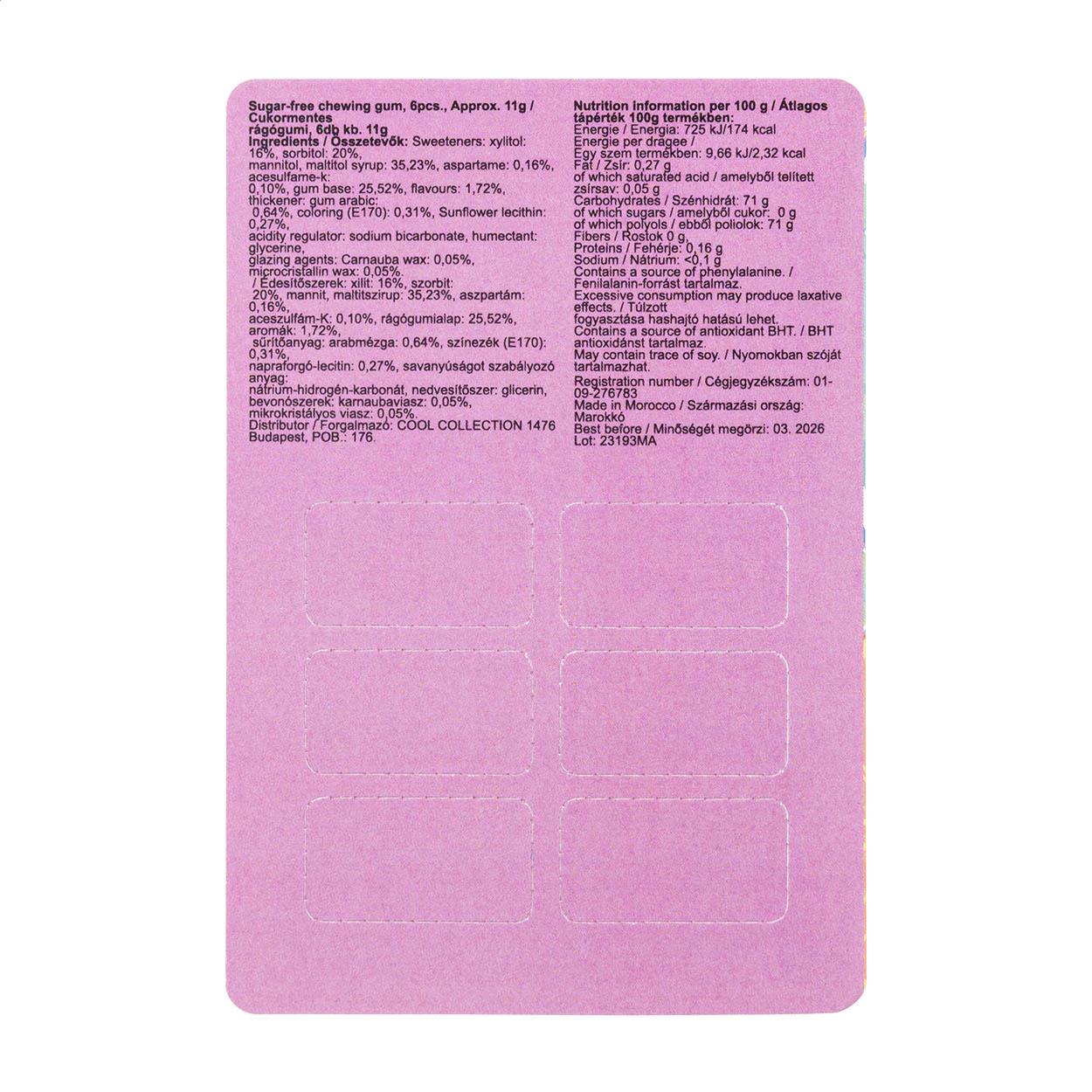 Kaugummi in individueller Verpackung