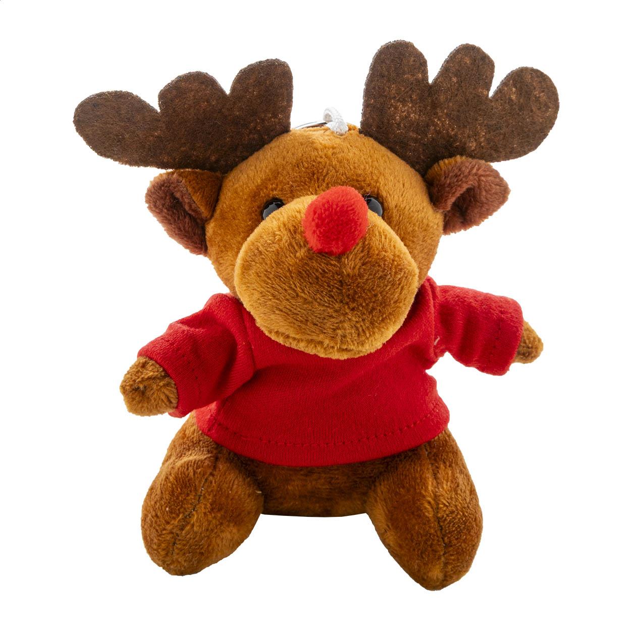 Plüsch-Weihnachtsrentier-Schlüsselanhänger