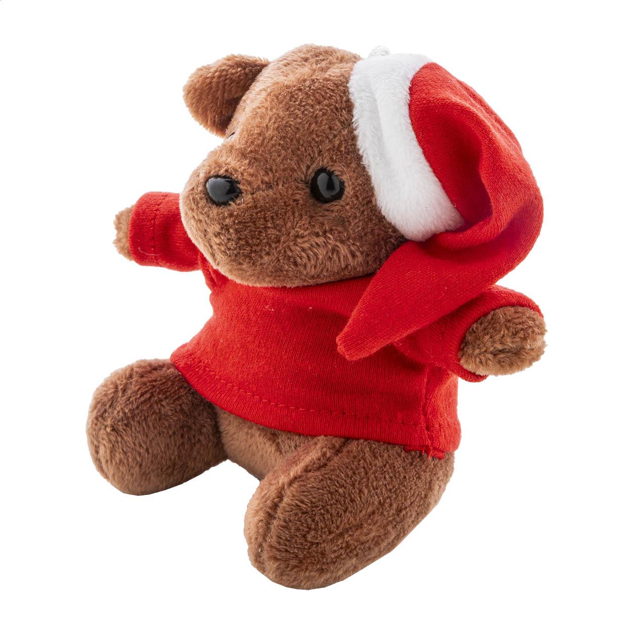 Plüsch-Weihnachts-Teddybär-Schlüsselanhänger