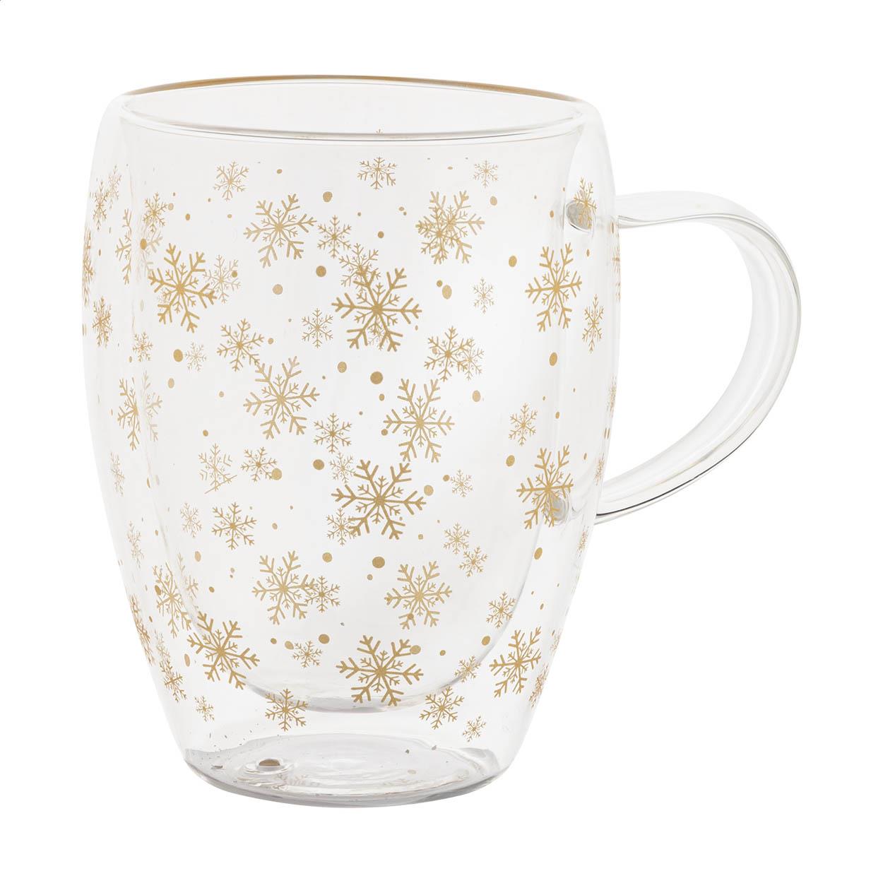 Weihnachts-Thermobecher aus Glas