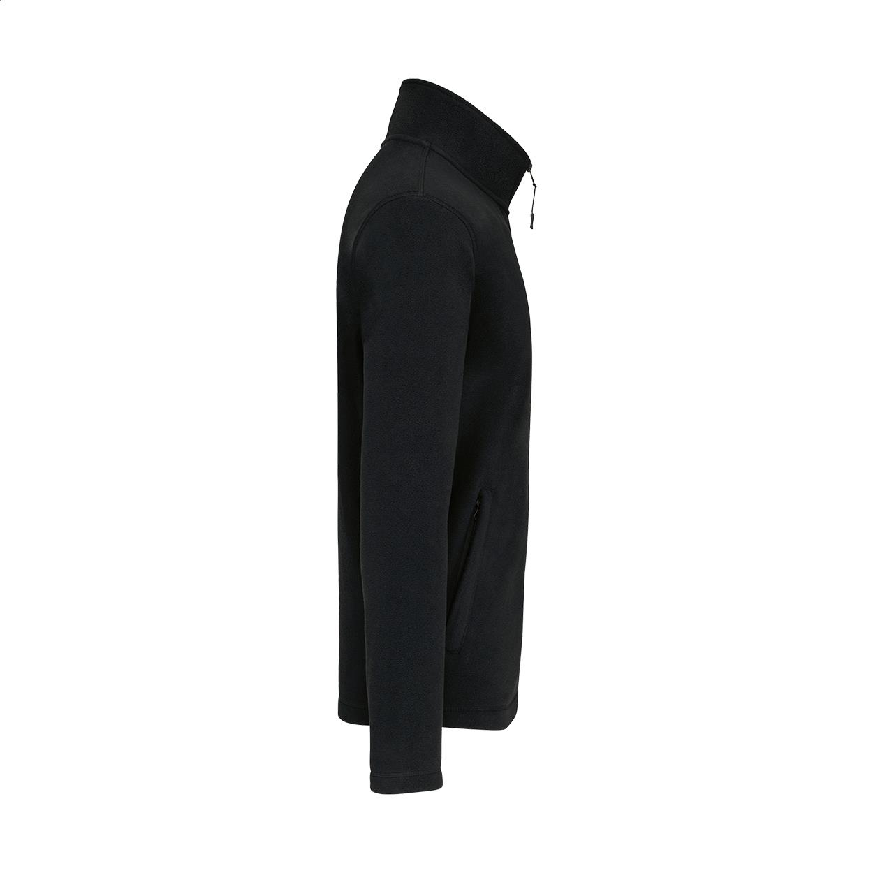 Fleecejacke mit durchgehendem Reißverschluss
