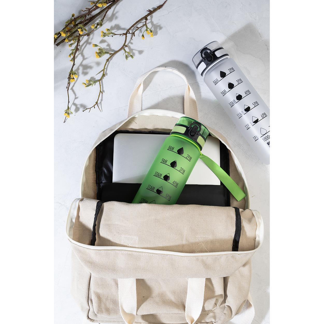 RPET Flasche mit Motivationsanzeige