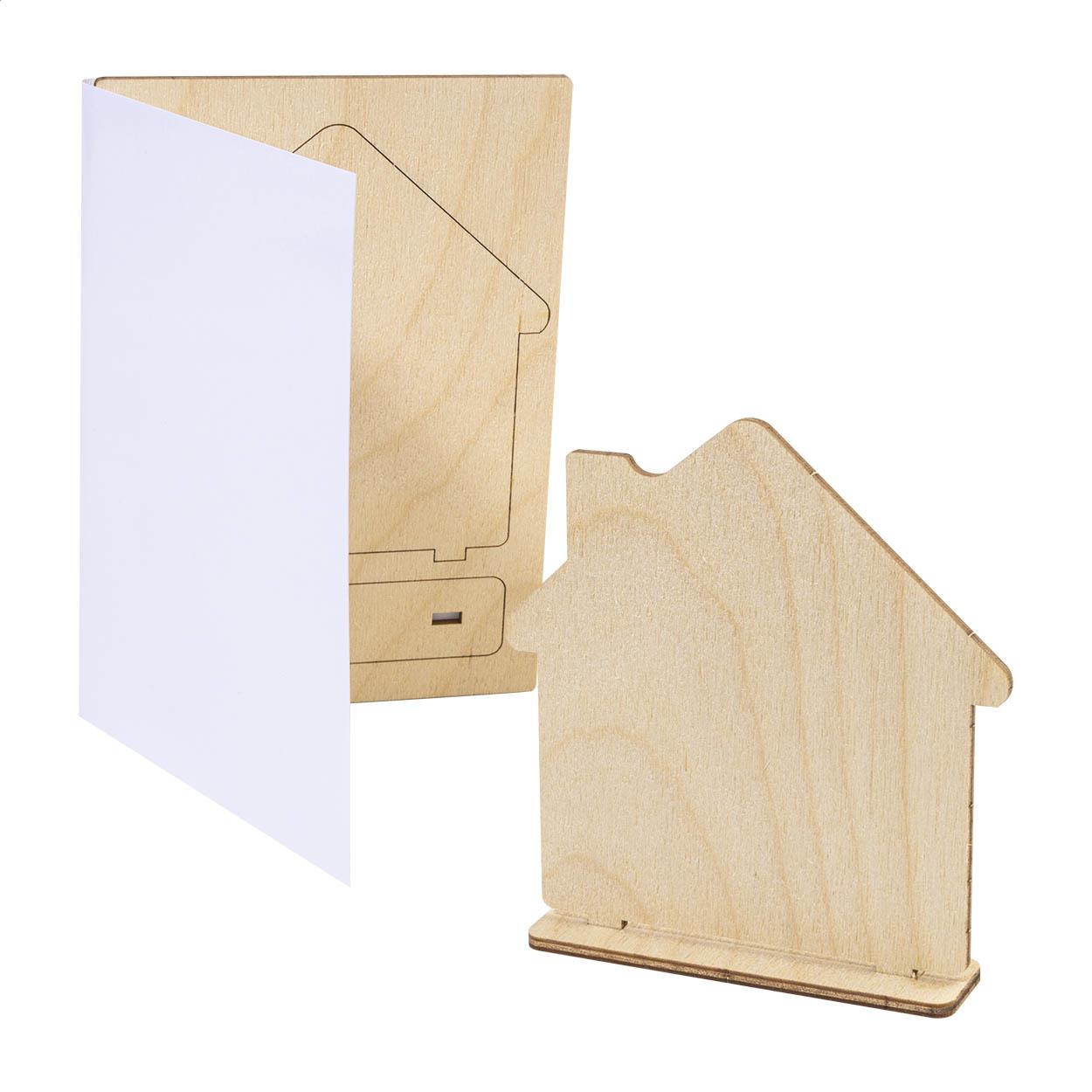 individuelle Puzzle-Postkarte, Haus