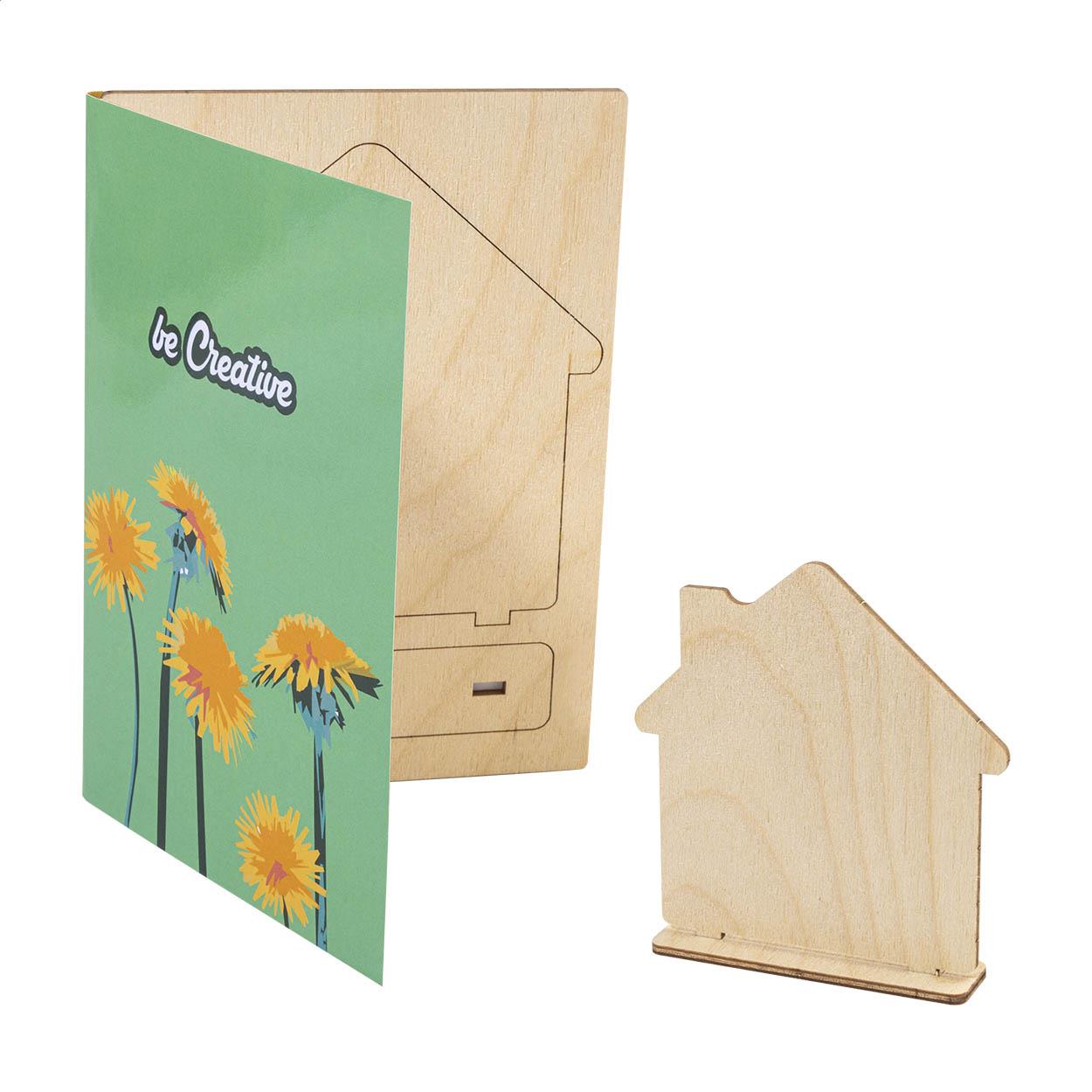 individuelle Puzzle-Postkarte, Haus