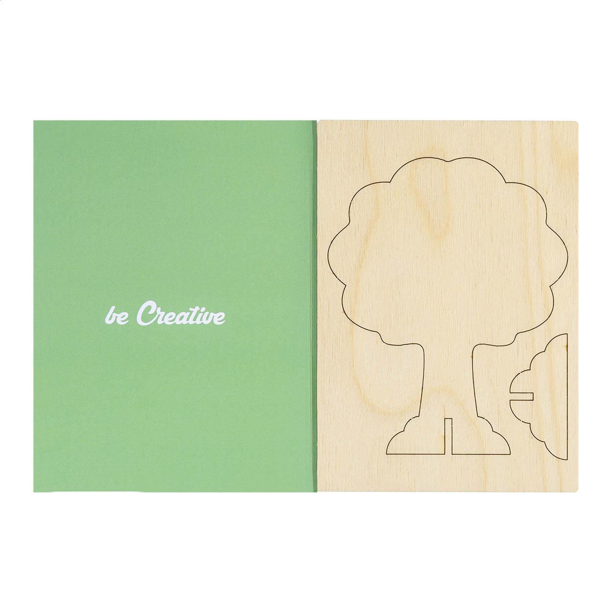 individuelle Puzzle-Postkarte, Baum