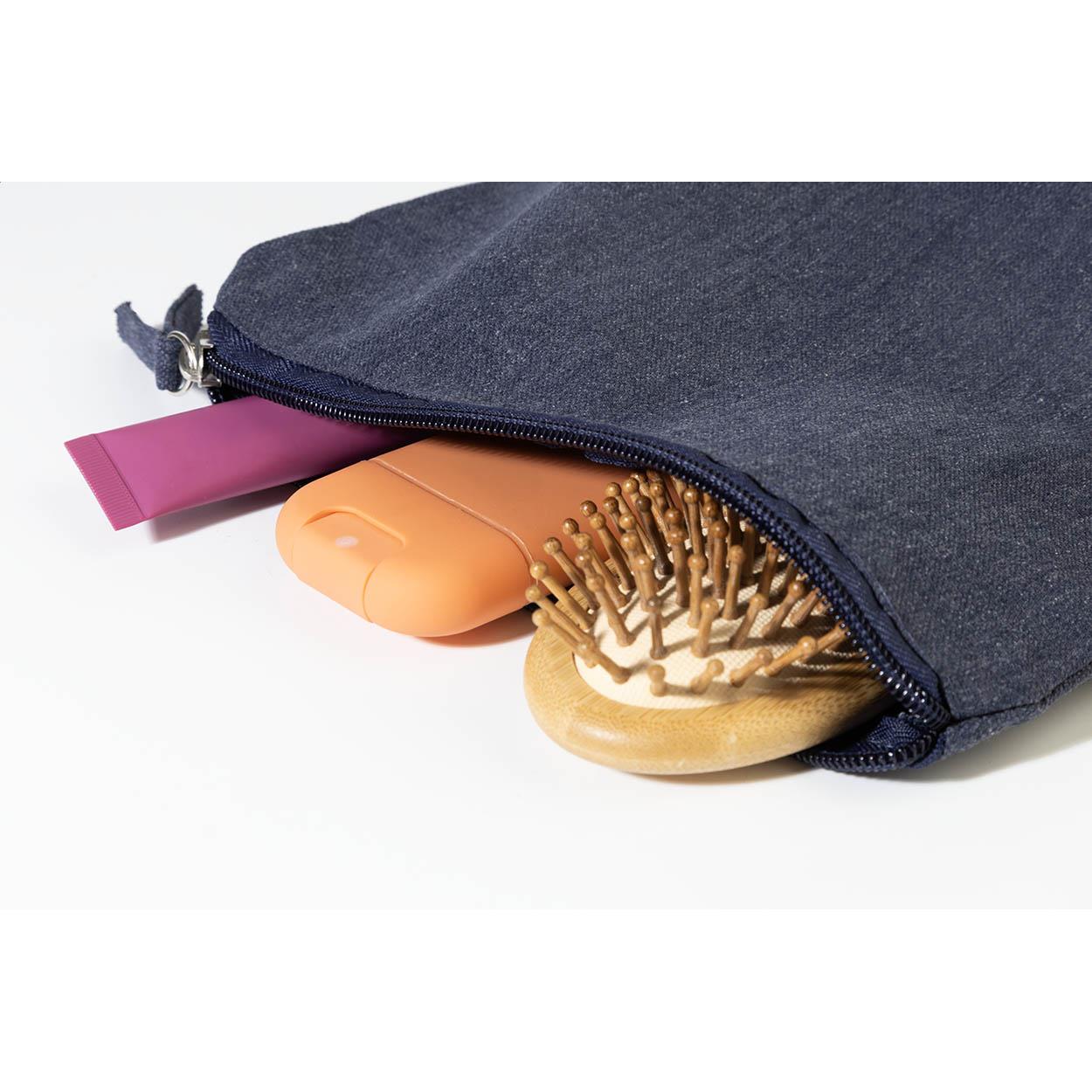 Kosmetiktasche aus recycelter Baumwolle