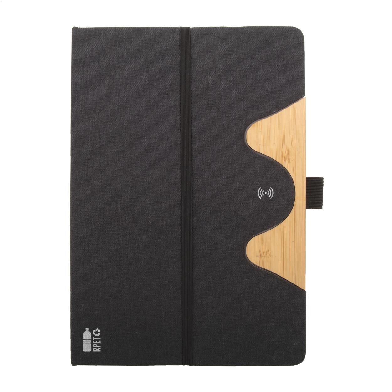 RPET Wireless-Charger/Notizbuch