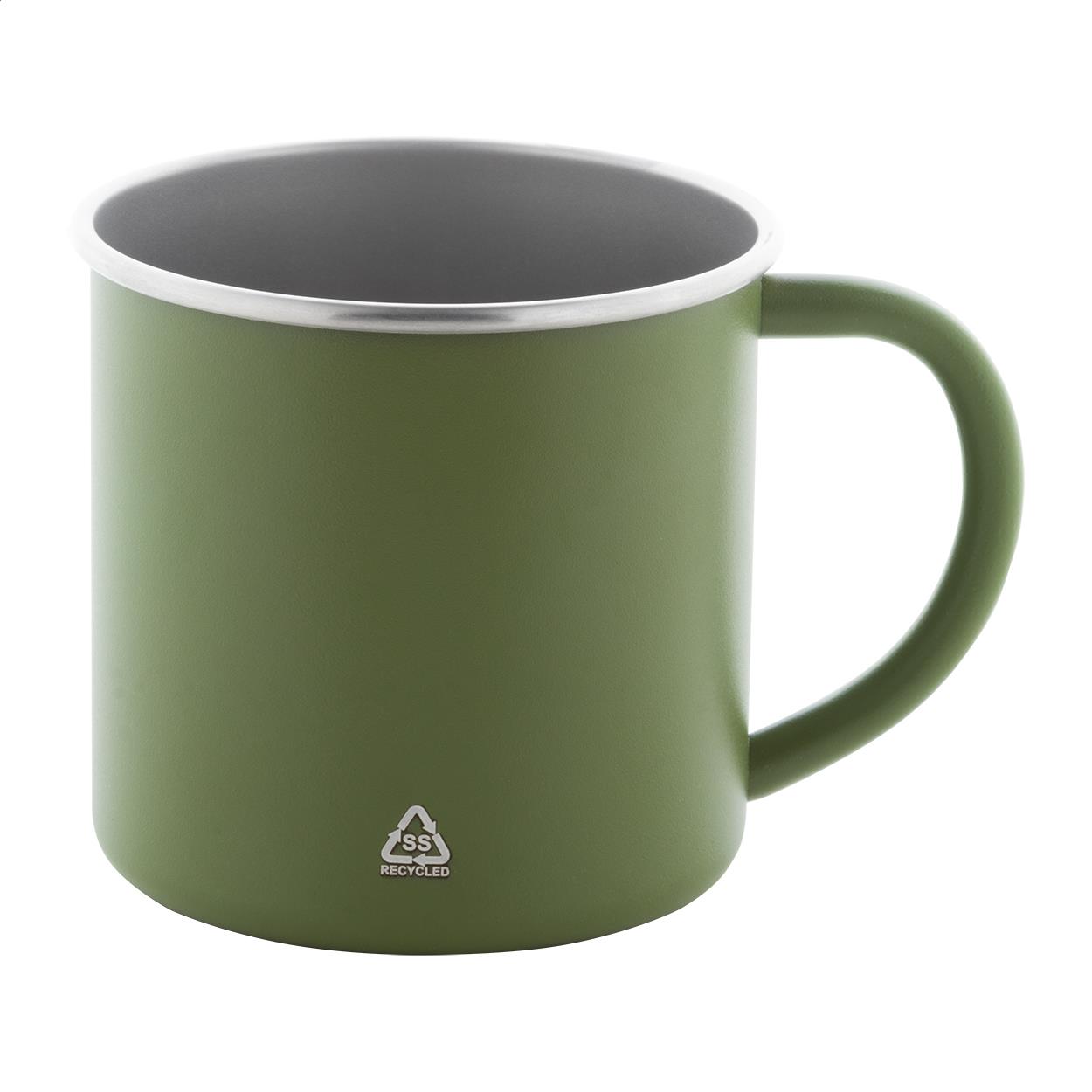 Tasse aus recyceltem Edelstahl