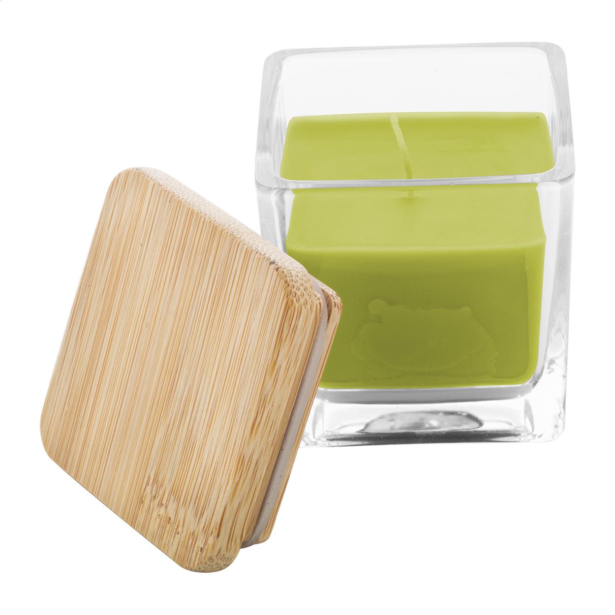 Kerze, grüner Apfel