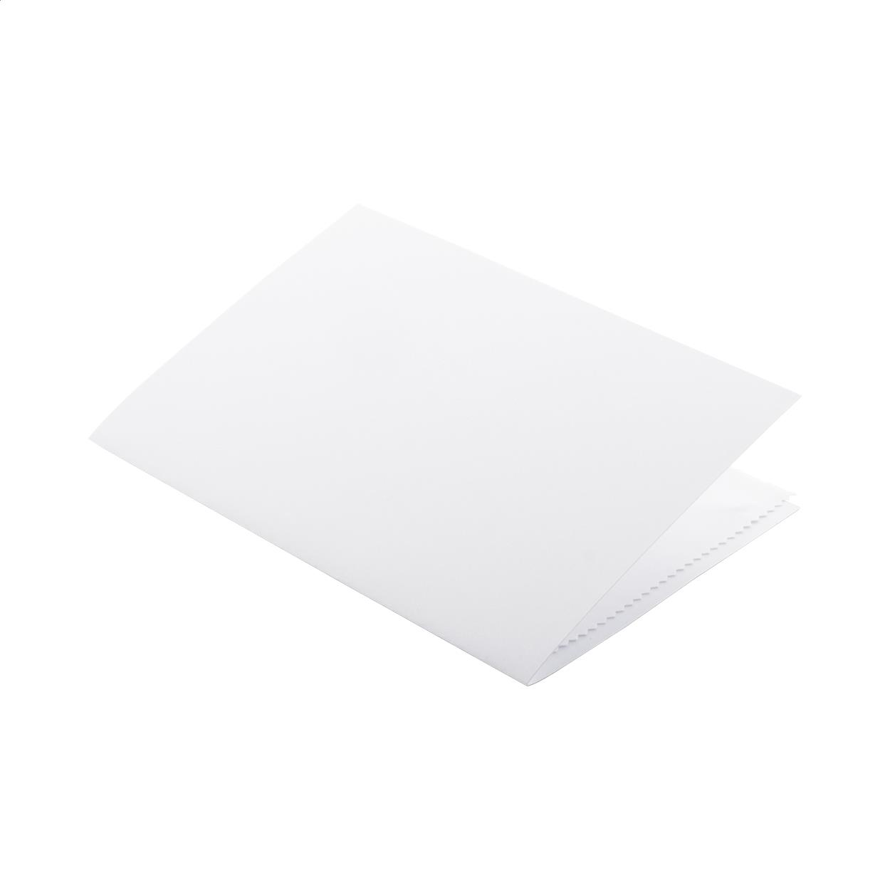 Postkarte mit Brillenreinigungstuch