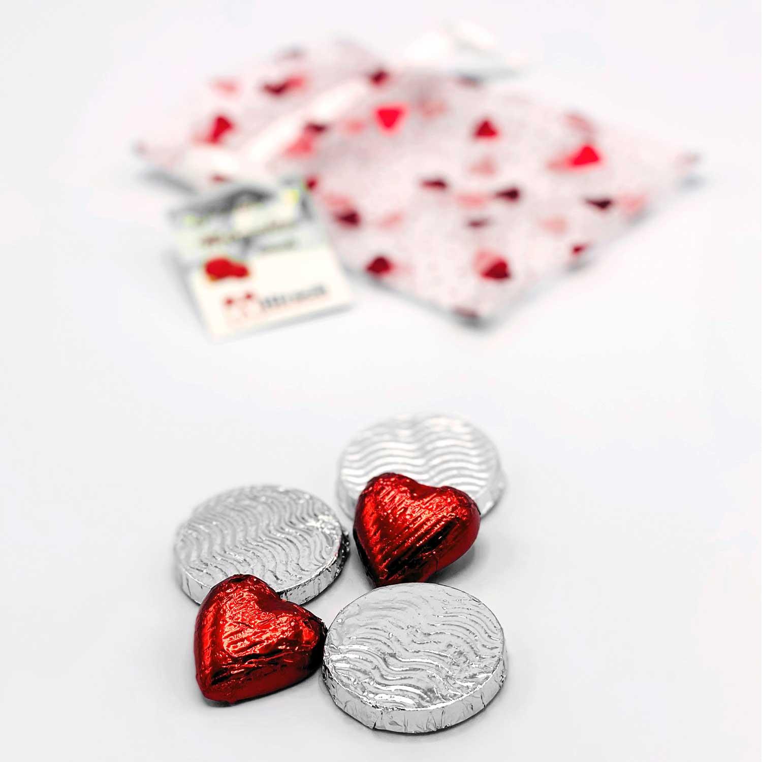 Organzasäckchen ´In Love´, mit Karte