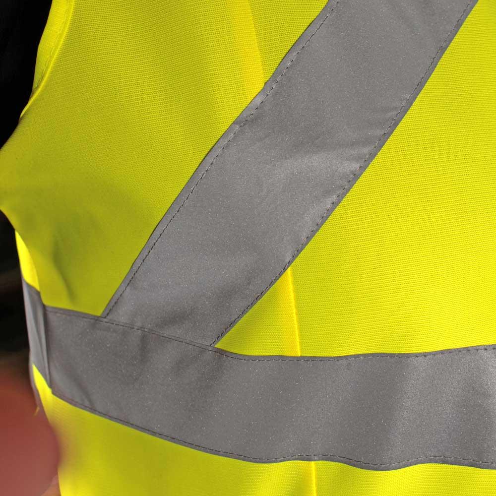 Qualitäts-Warnweste Tailliert Gr. XL/XXL