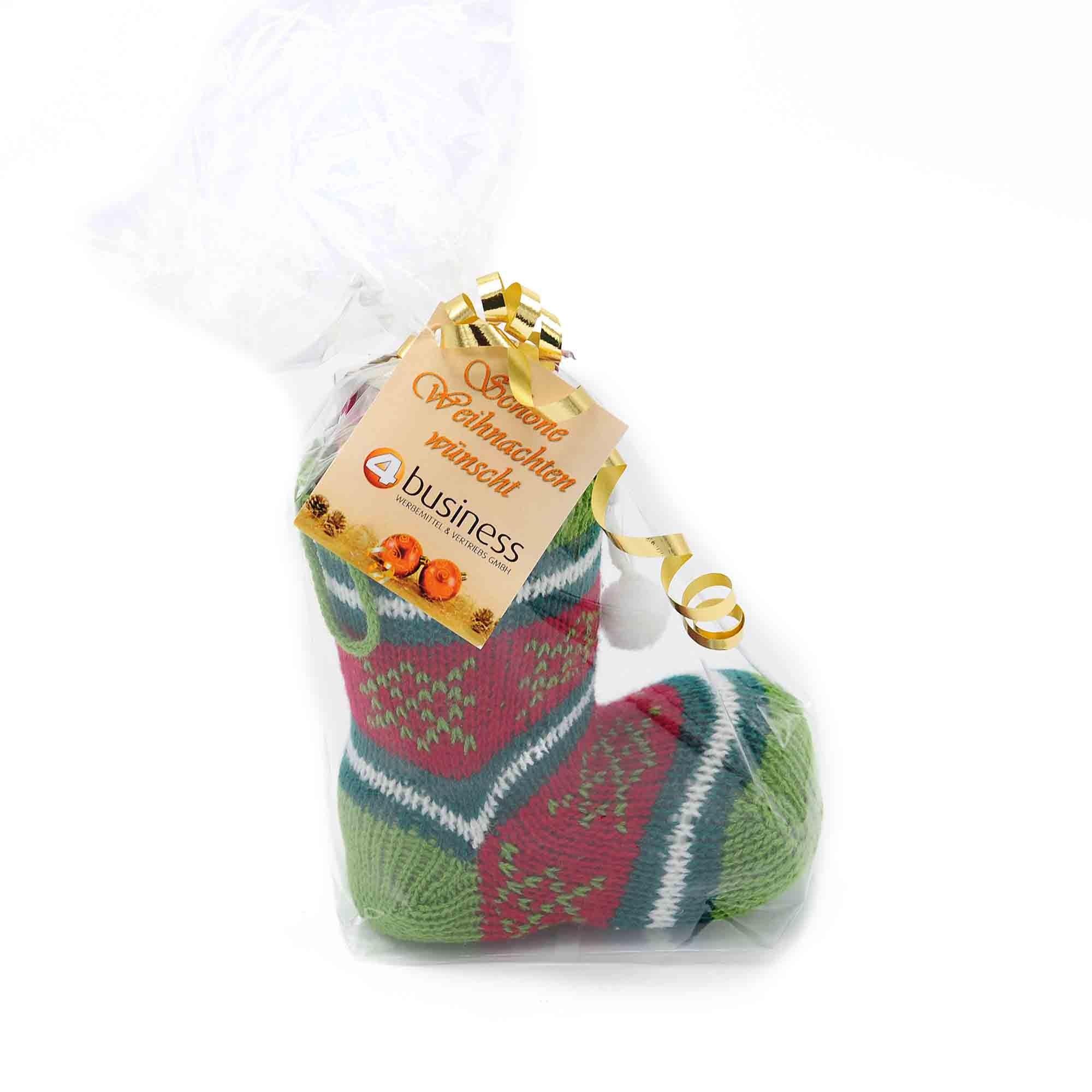 Nikolausstiefel Nougat, 150g, mit Grußkarte