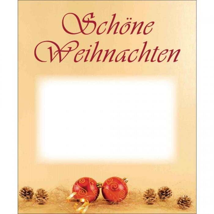 Organzasäckchen Christmas gold individuell mit Kärtchen