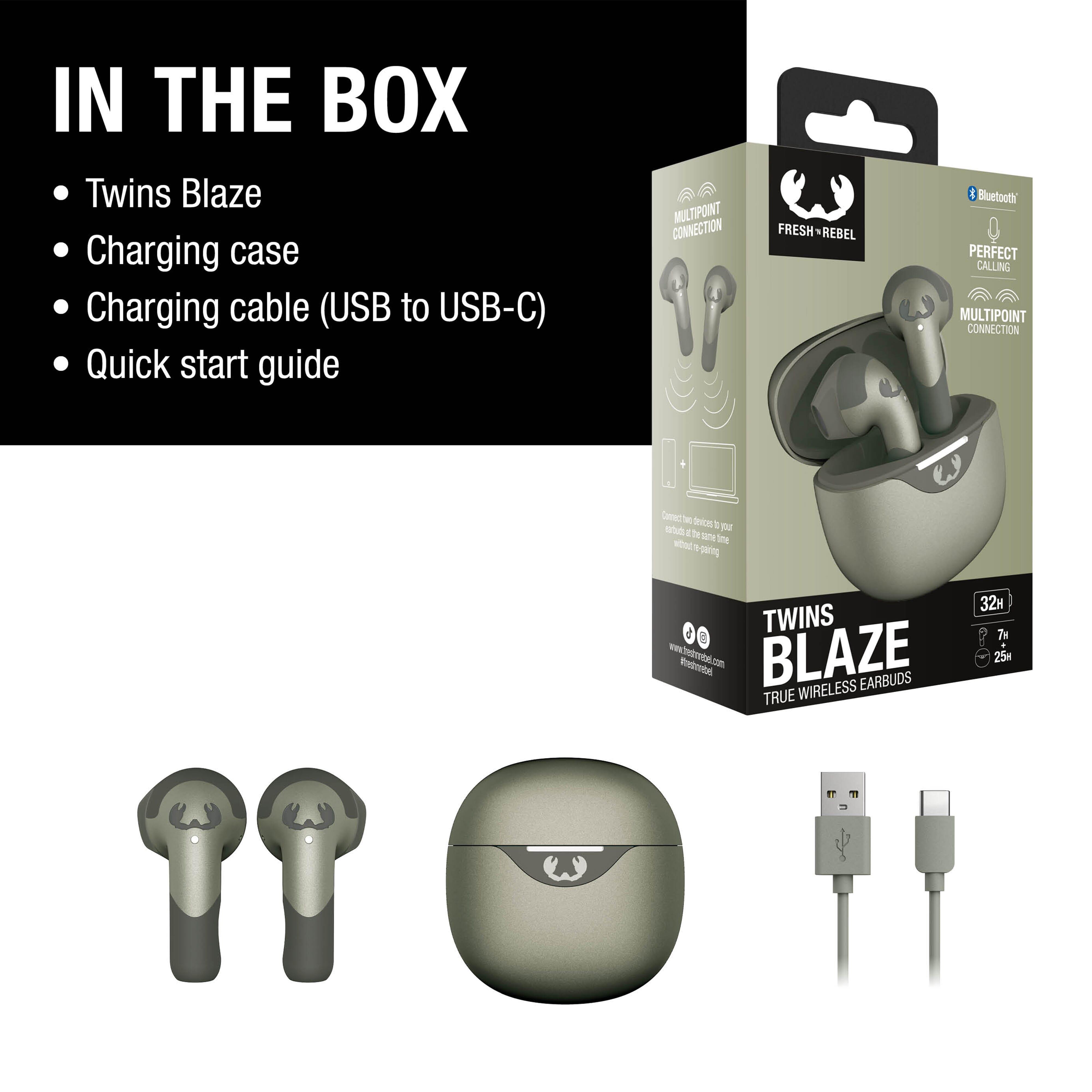 3TW2200 I Fresh ´n Rebel Twins Blaze - True Wireless earbuds with ENC
