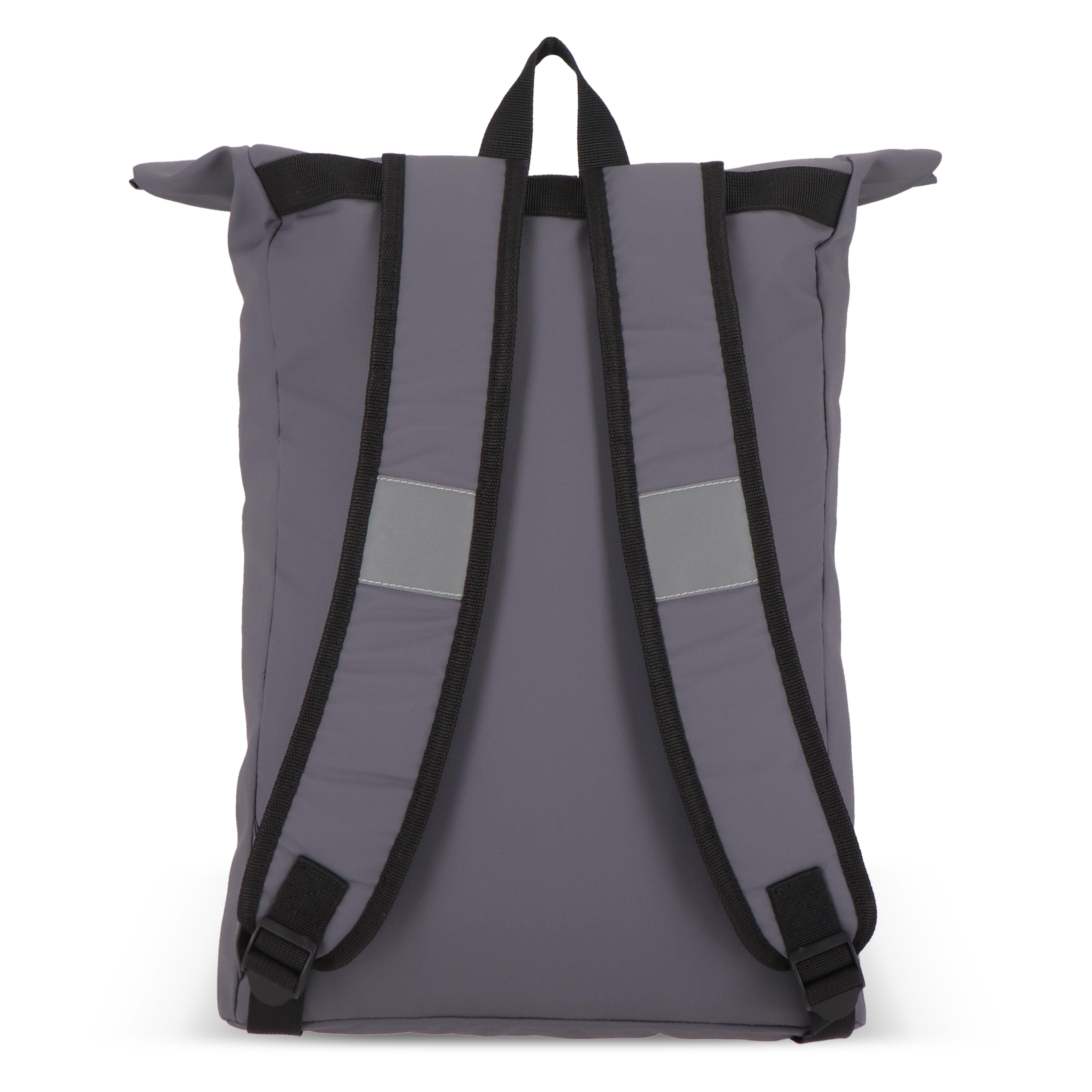 PU-beschichteter R-PET 600D Rolltop-Rucksack 20L