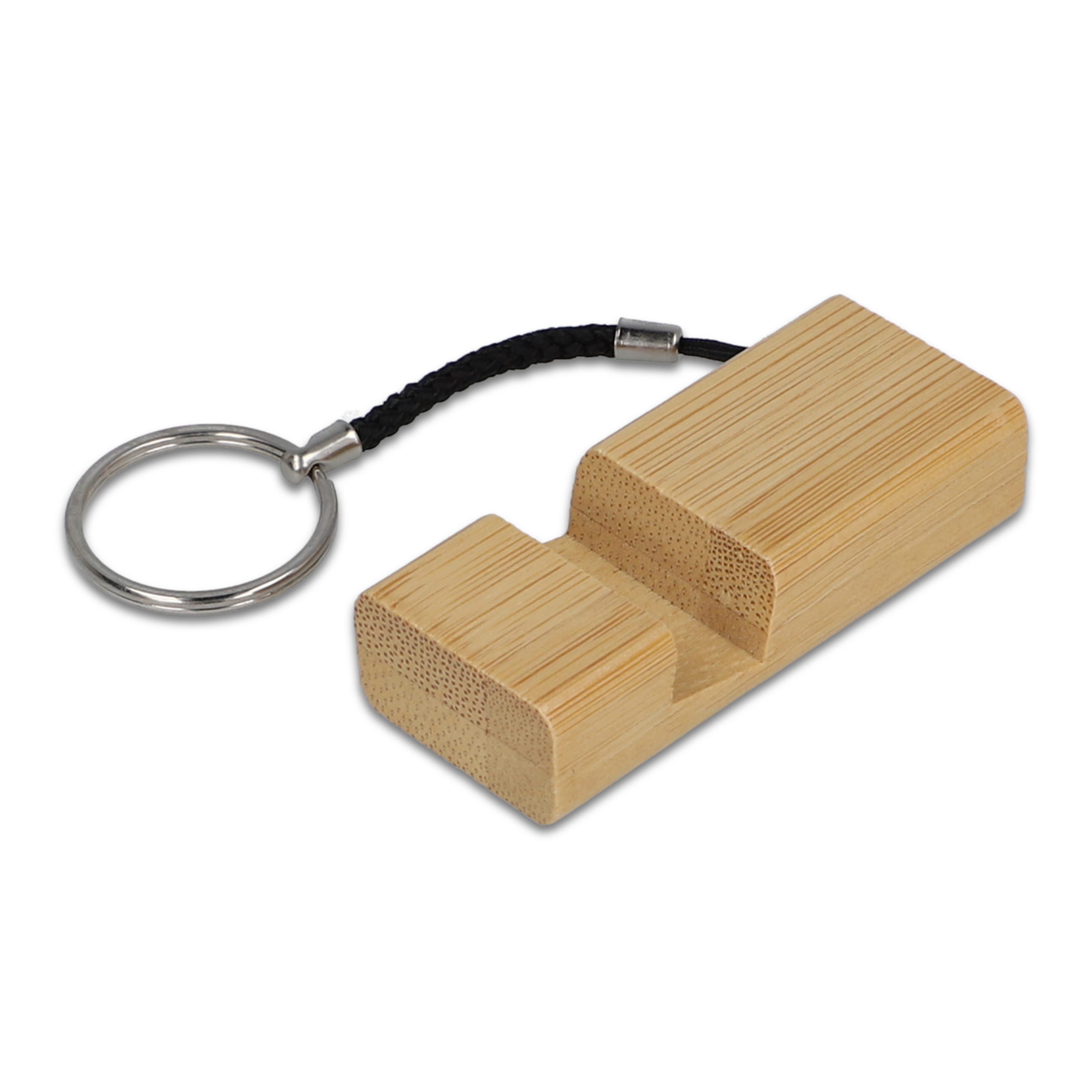 Bambus Smartphonehalter Schlüsselanhänger