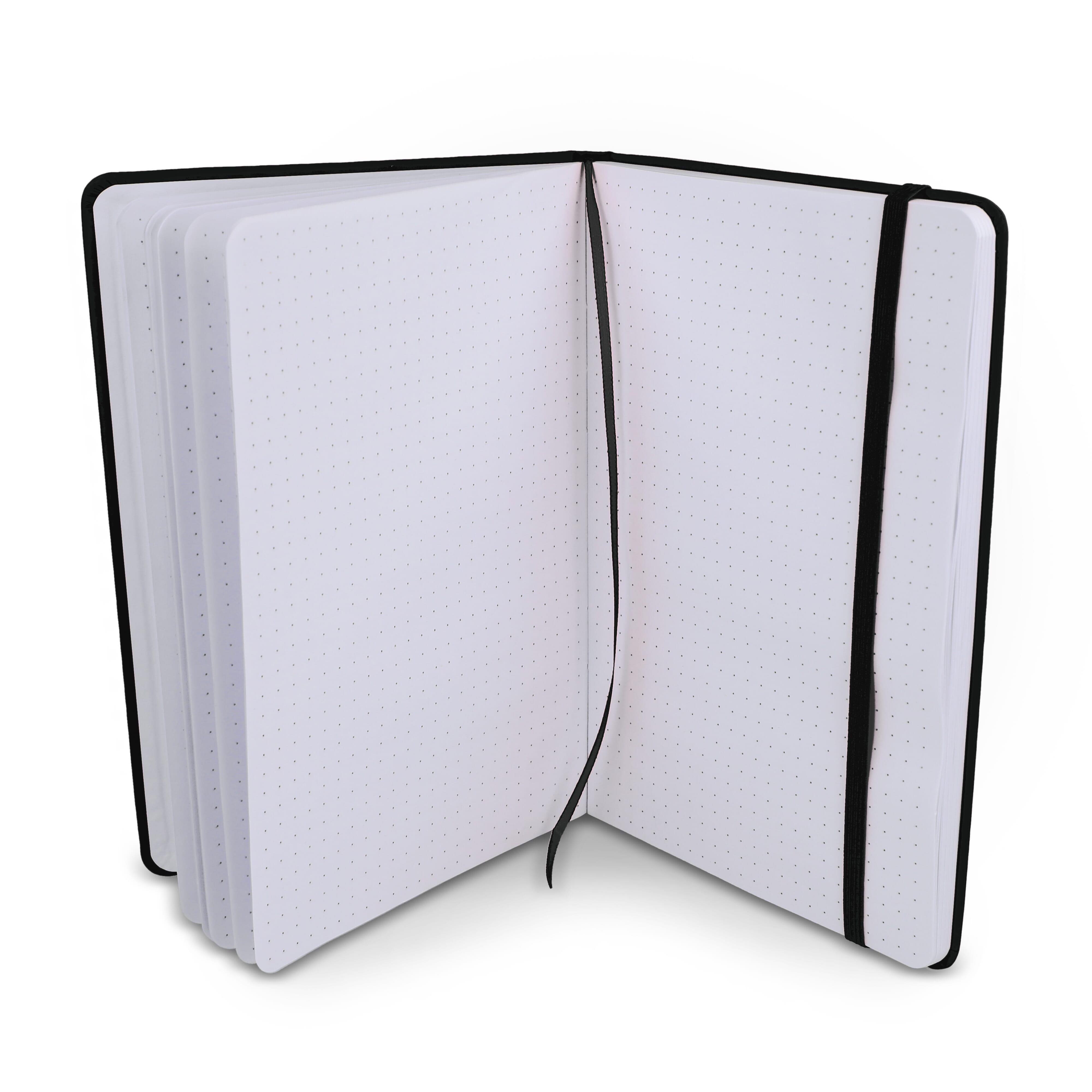 Notizbuch A5 PU mit Rasterpunktseiten
