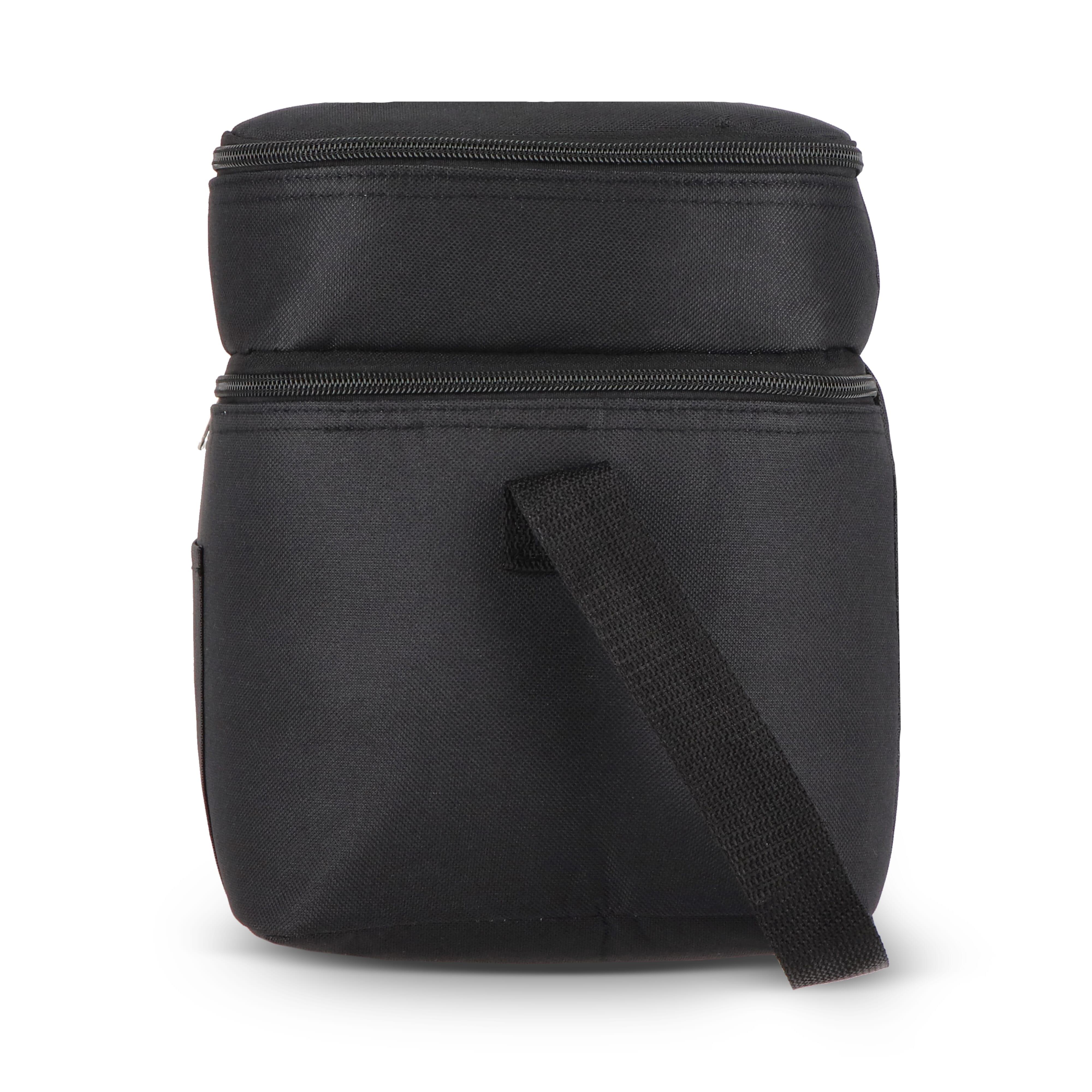 R-PET 600D Doppelfach-Kühltasche 30 x 20 x 24cm 12L