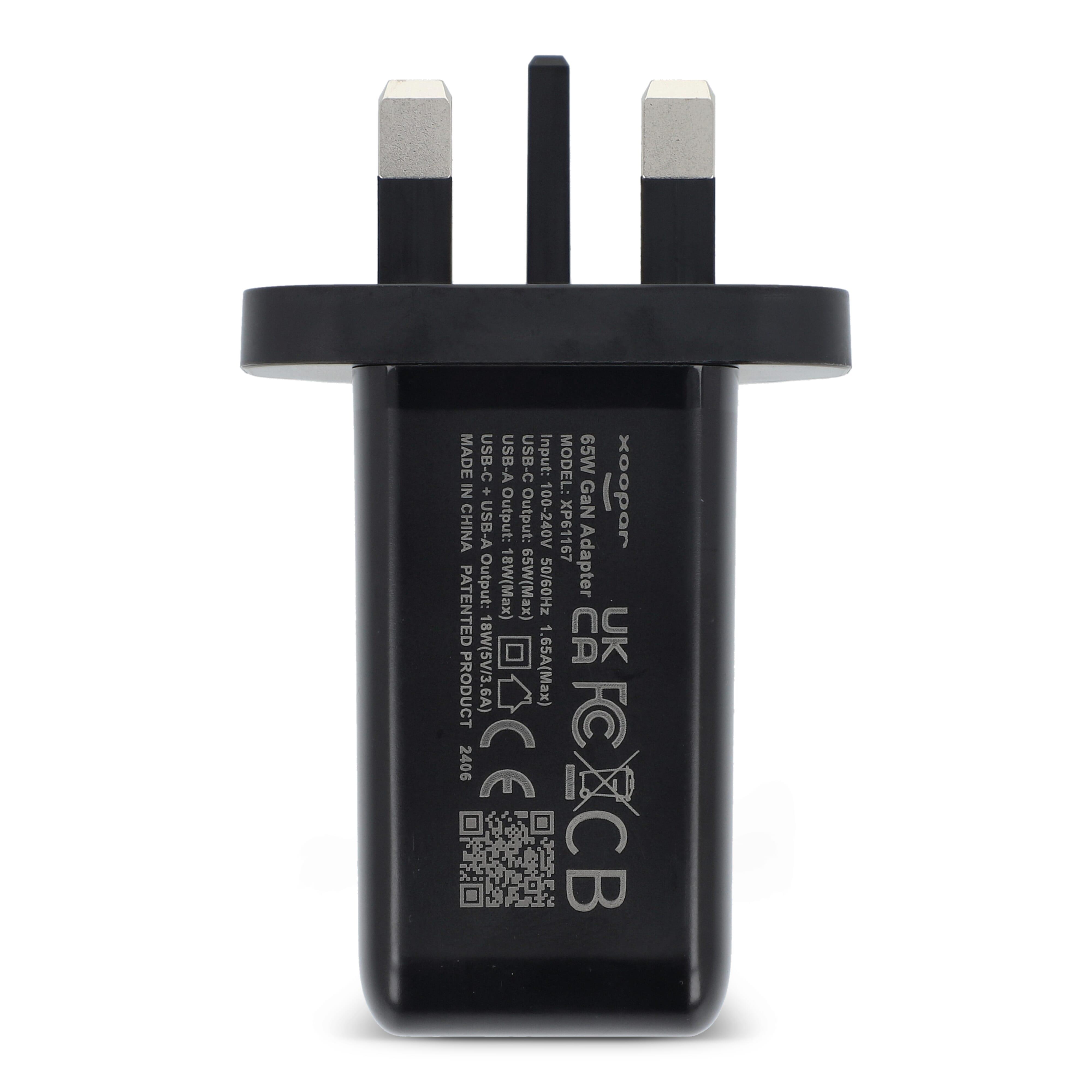 Xoopar ICE-G 65W GaN-Netzteil mit UK-Stecker