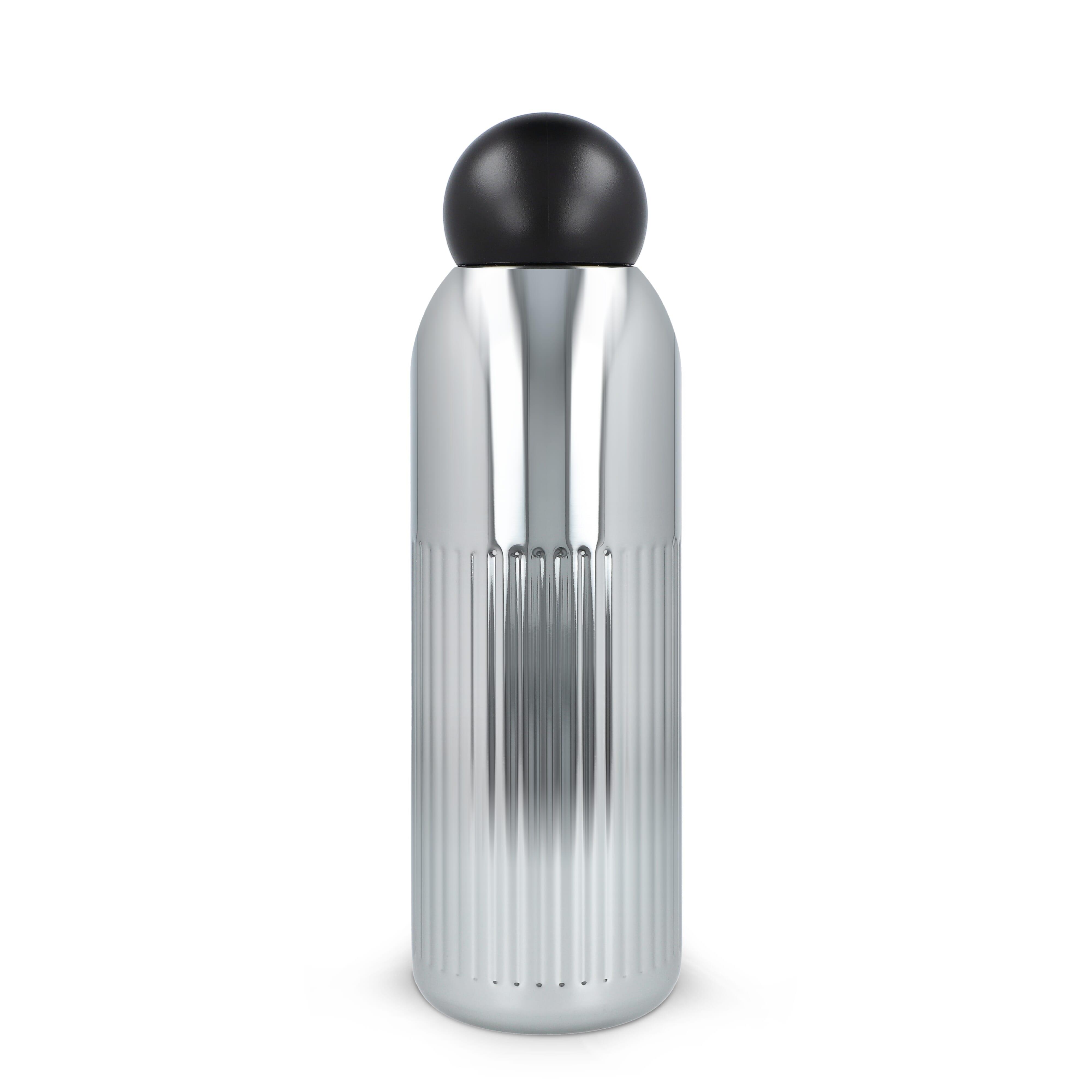 Sagaform Tekla Stahlisolierflasche Chrom (recycelt) 500 ml