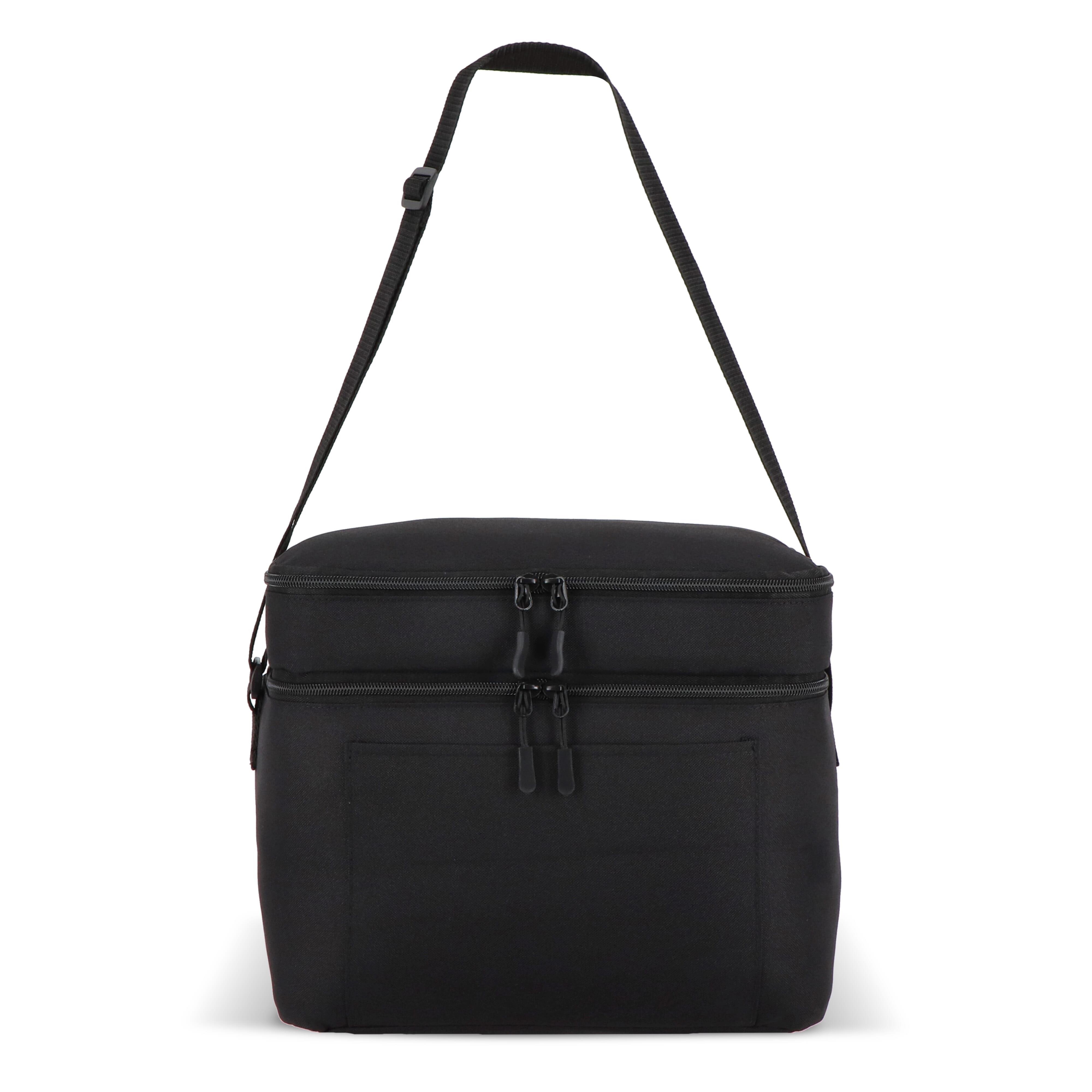 R-PET 600D Kühlbeutel mit zwei Fächern 30 x 20 x 24 cm 12 l