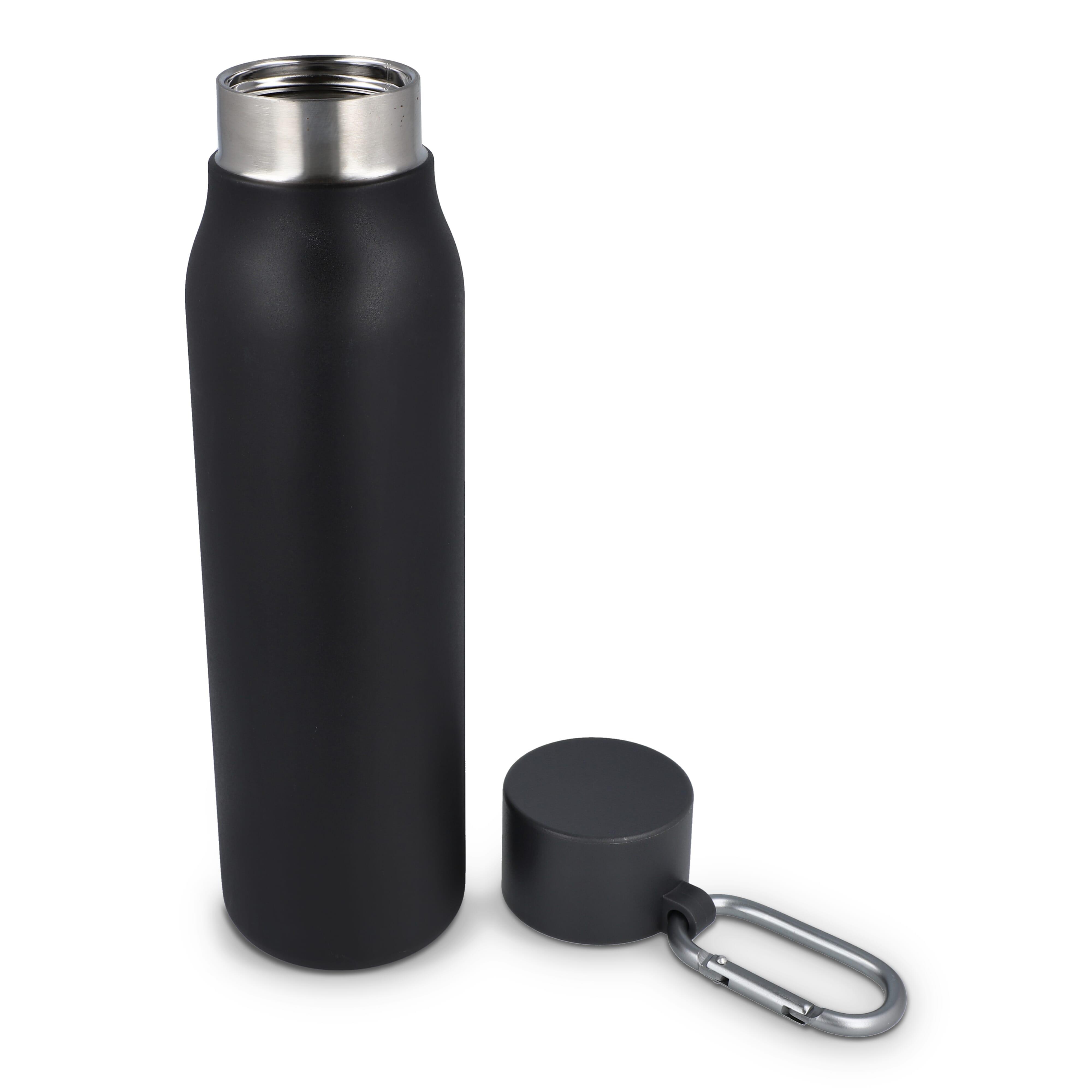 Karabiner mattierte Isolierflasche 600 ml