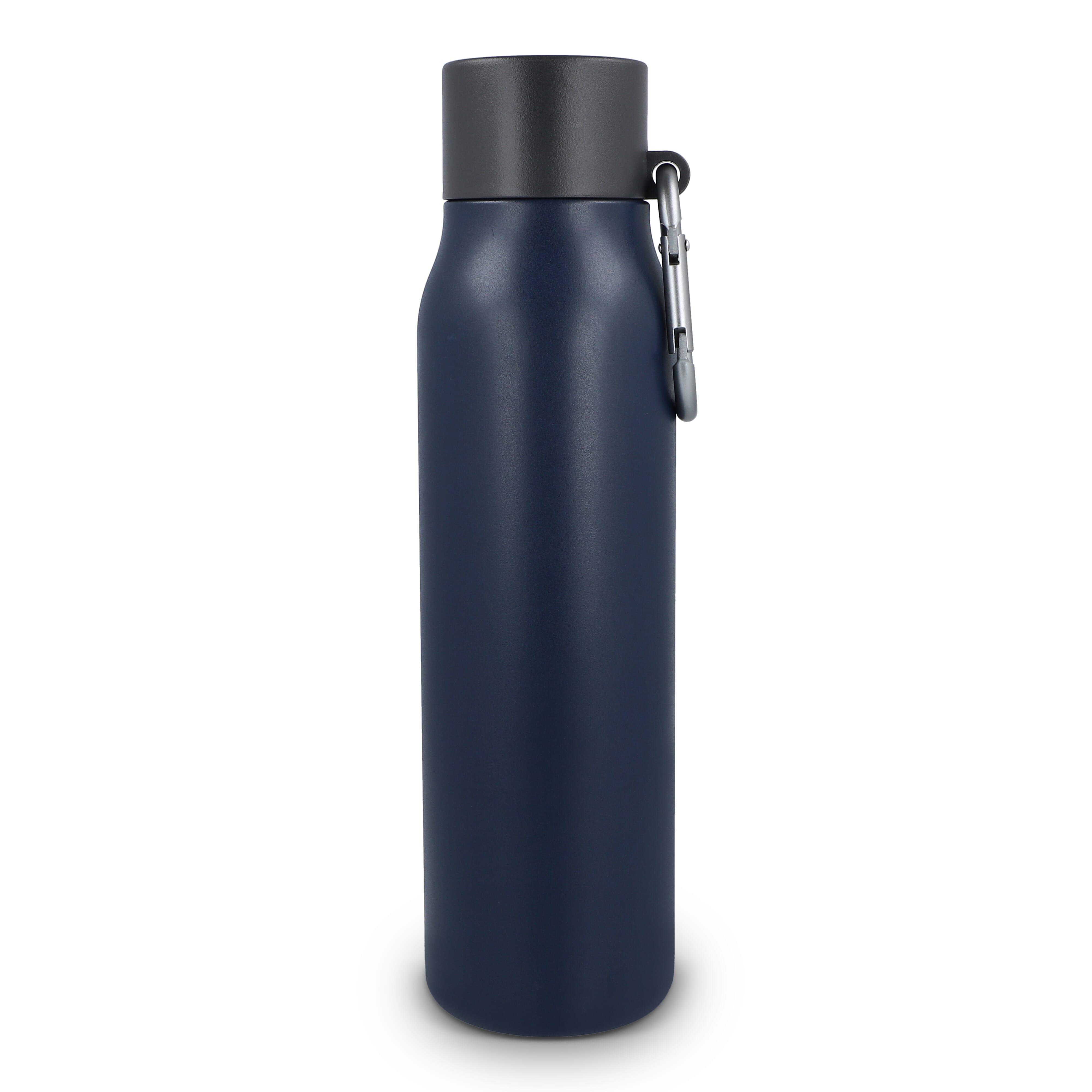 Karabiner mattierte Isolierflasche 600 ml