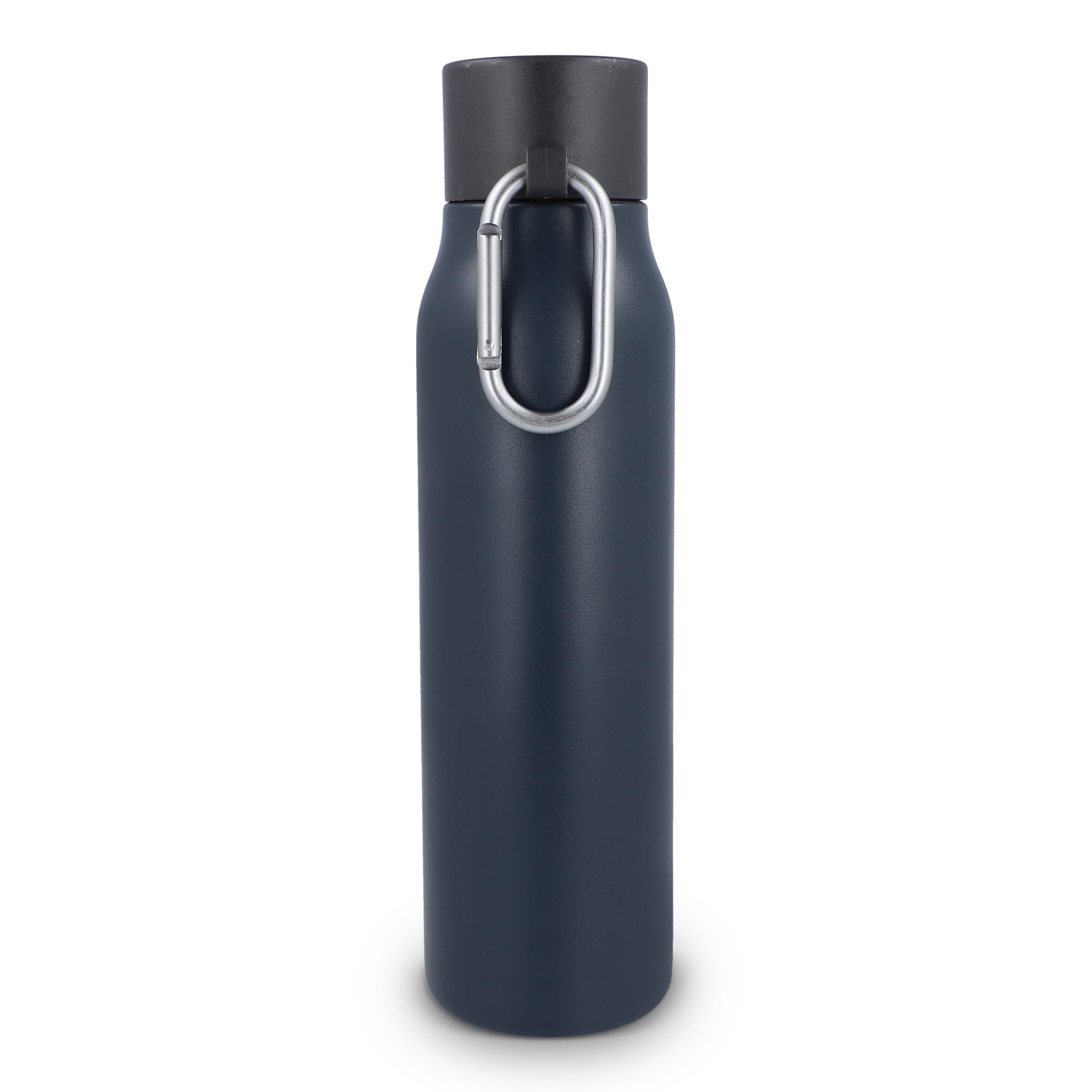 Karabiner mattierte Isolierflasche 600 ml