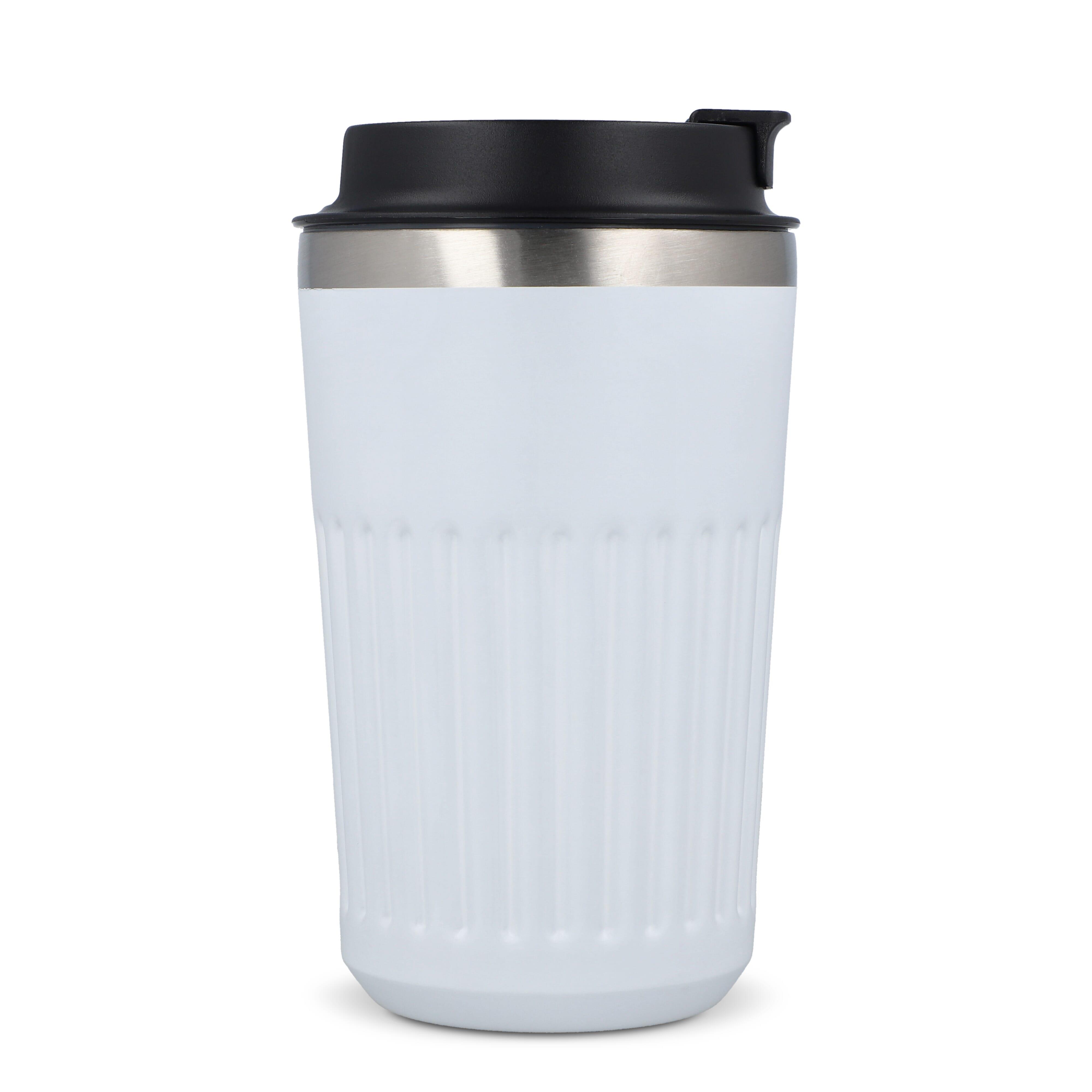 Recycelter Edelstahl-Thermobecher für Kaffee zum Mitnehmen, 400 ml