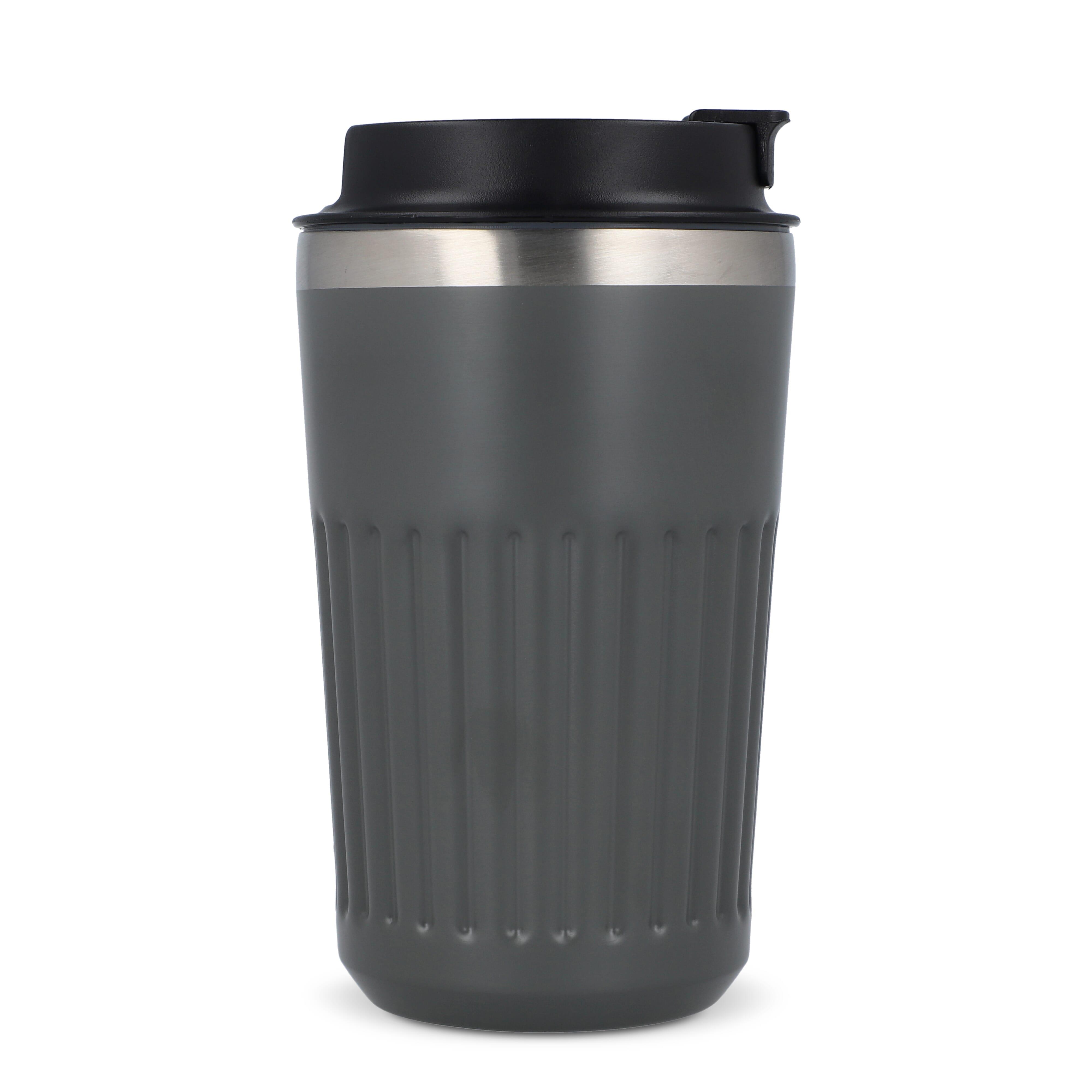 Recycelter Edelstahl-Thermobecher für Kaffee zum Mitnehmen, 400 ml