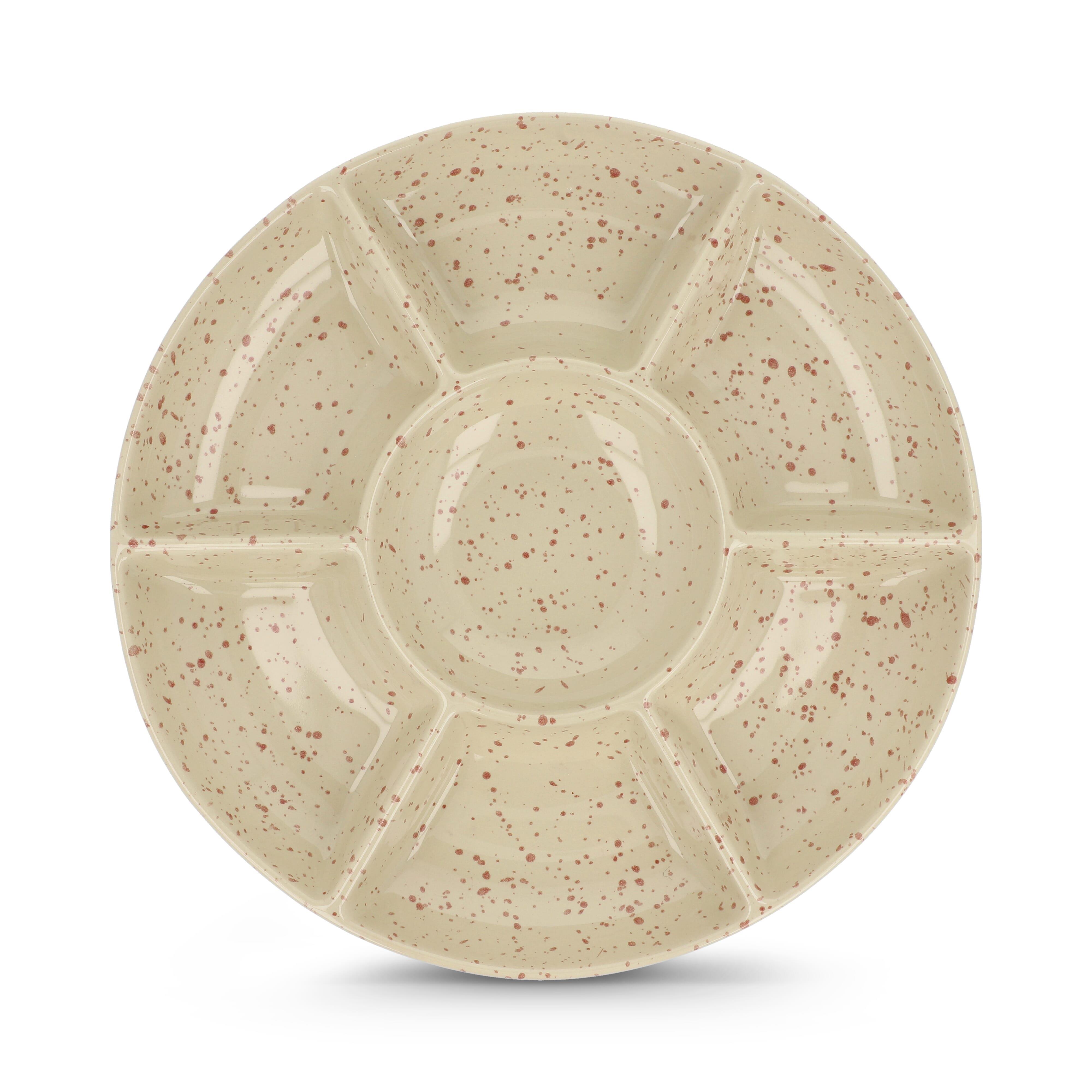 Sagaform Ditte Keramik-Servierplatte rund 26 cm