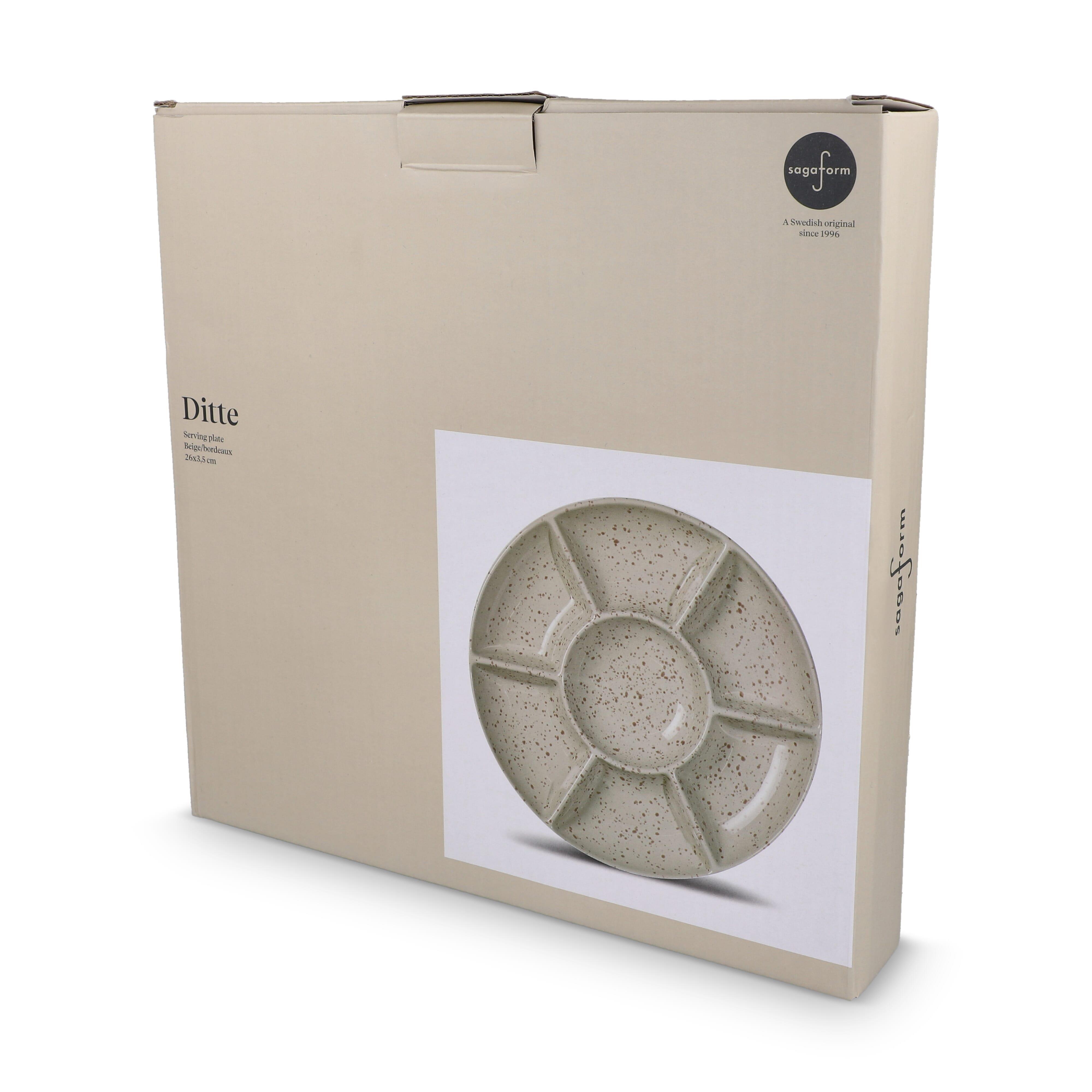 Sagaform Ditte Keramik-Servierplatte rund 26 cm