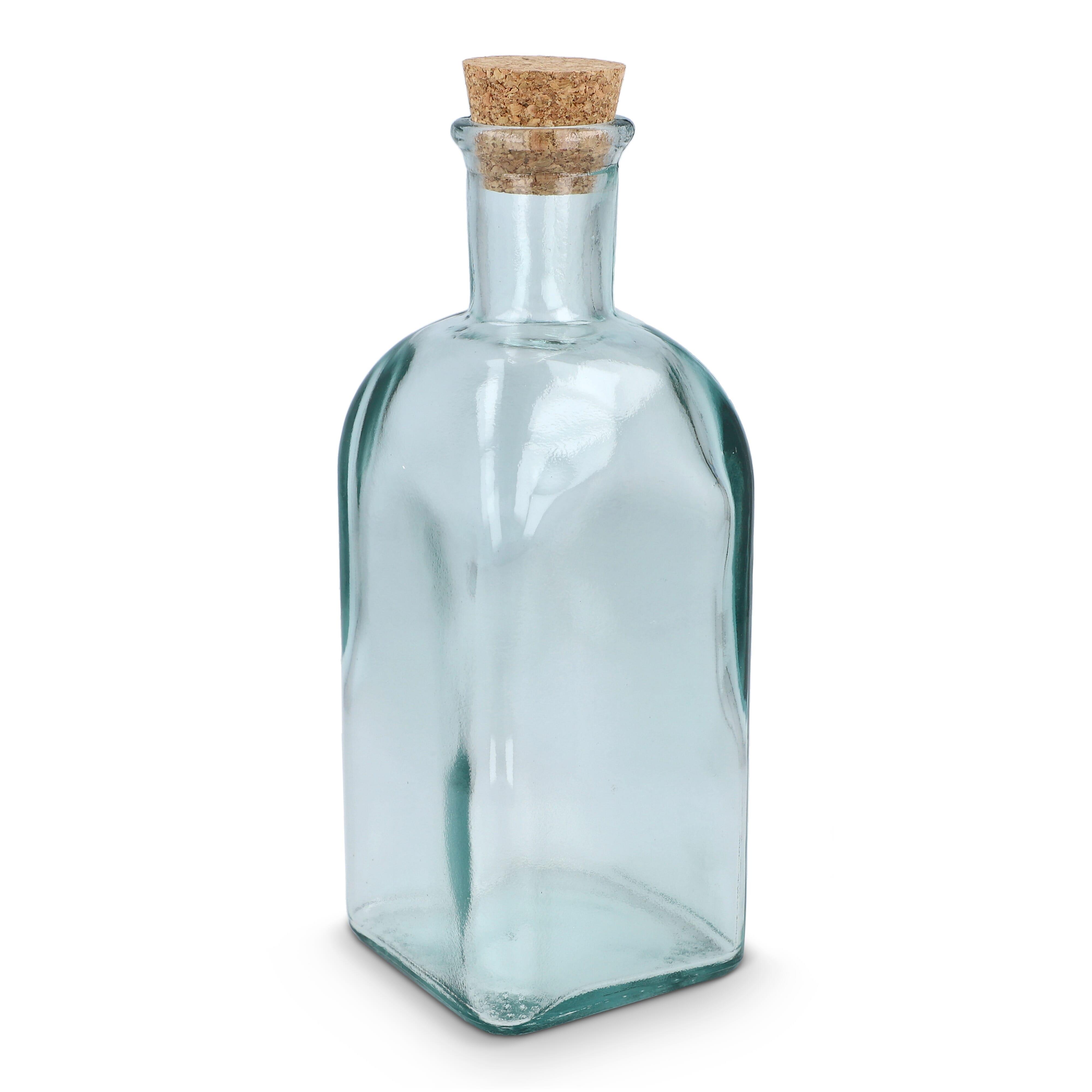 InSideOut Square Recycelte Glaswasserflasche ReuuZ mit Korkverschluss 500ml