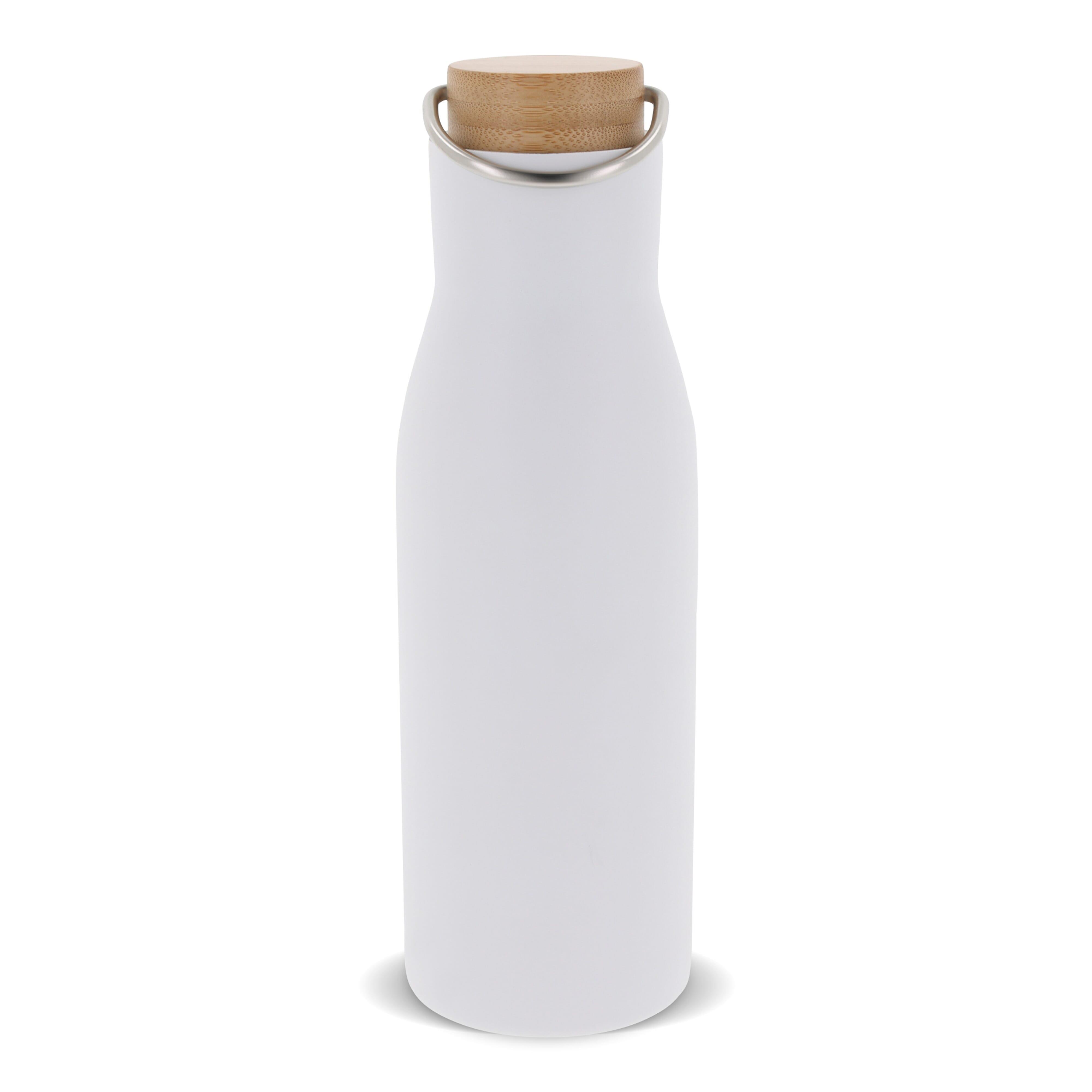 Isolier-Flasche mit Bambusdeckel, 500ml