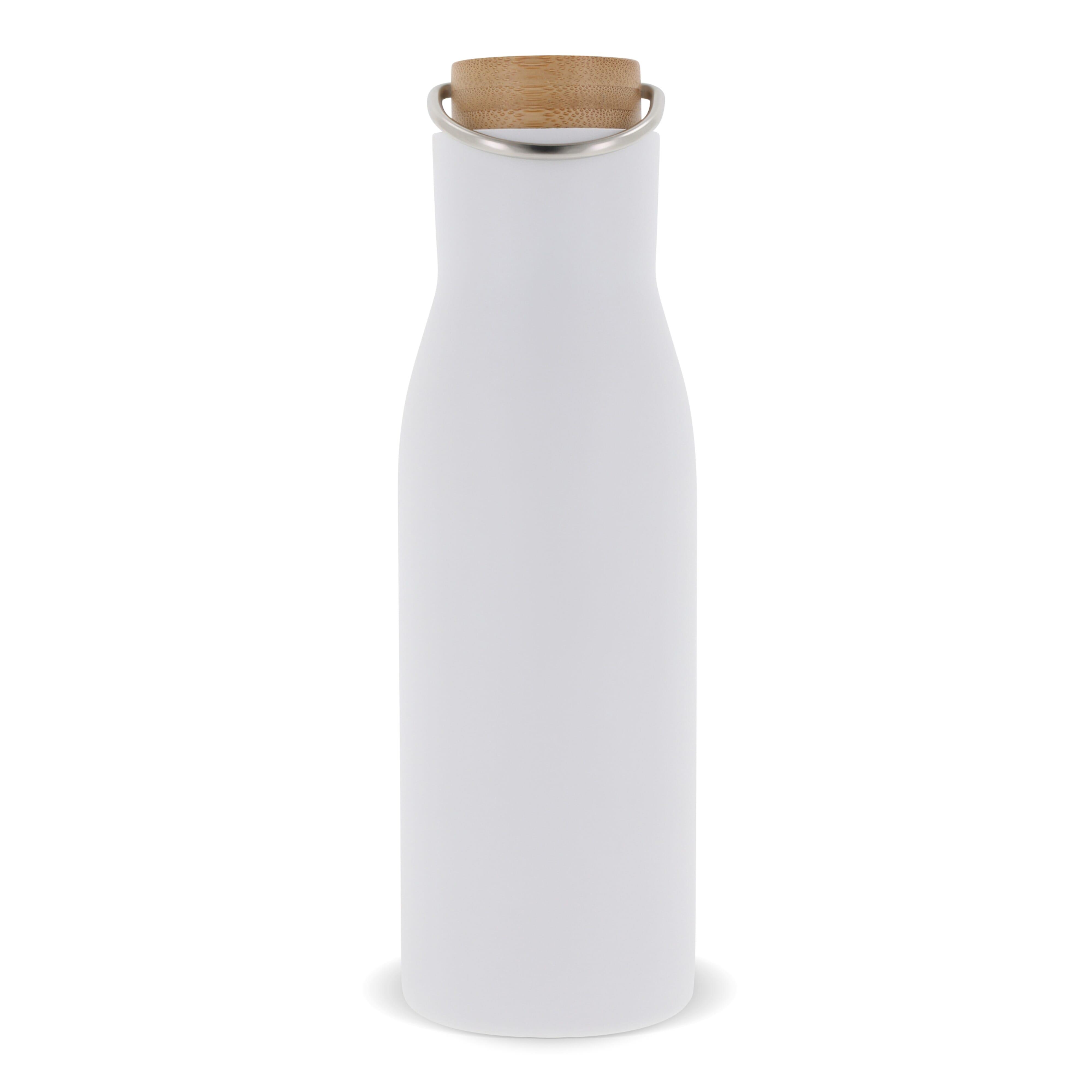 Isolier-Flasche mit Bambusdeckel, 500ml