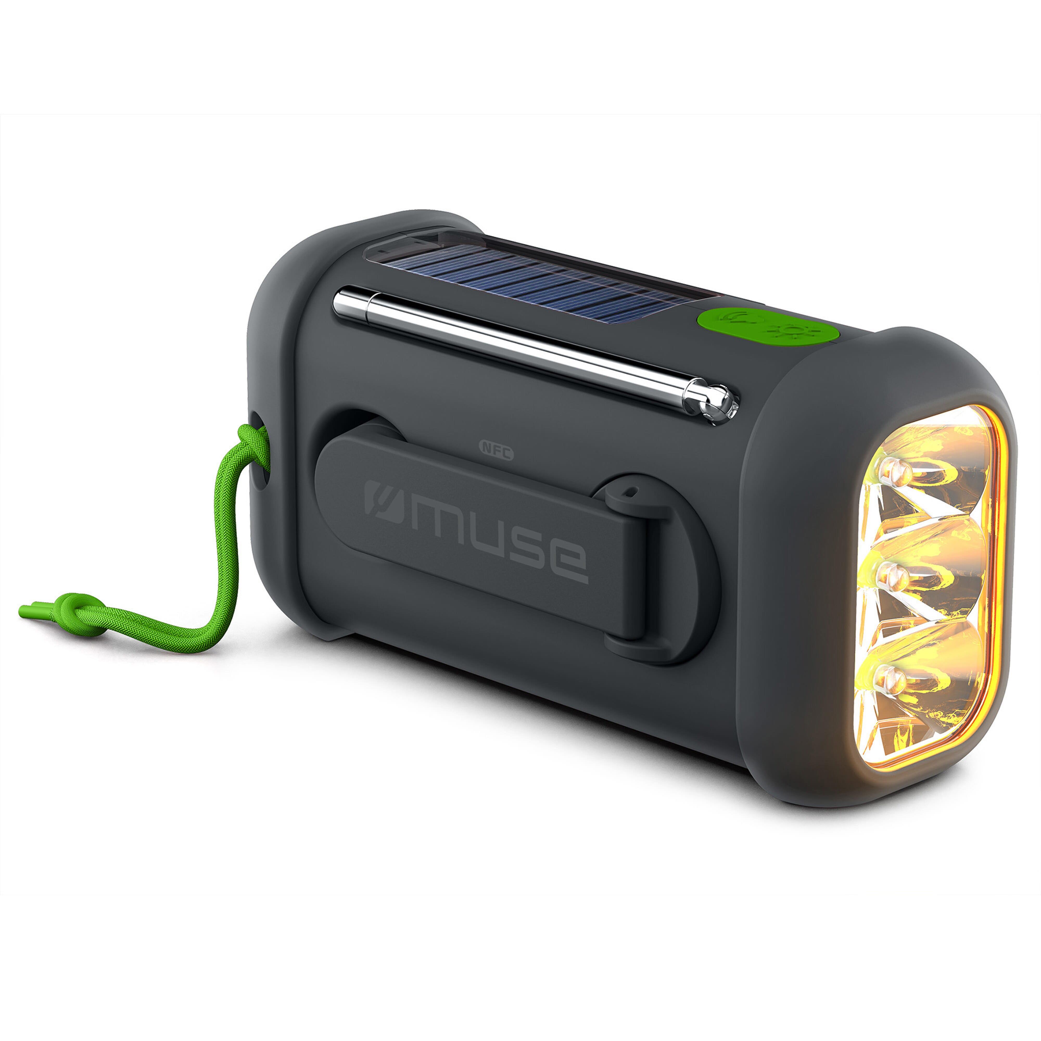 MH-08 | Muse Radio, Bluetooth-Lautsprecher mit Solar- und Öffnungsmechanismen