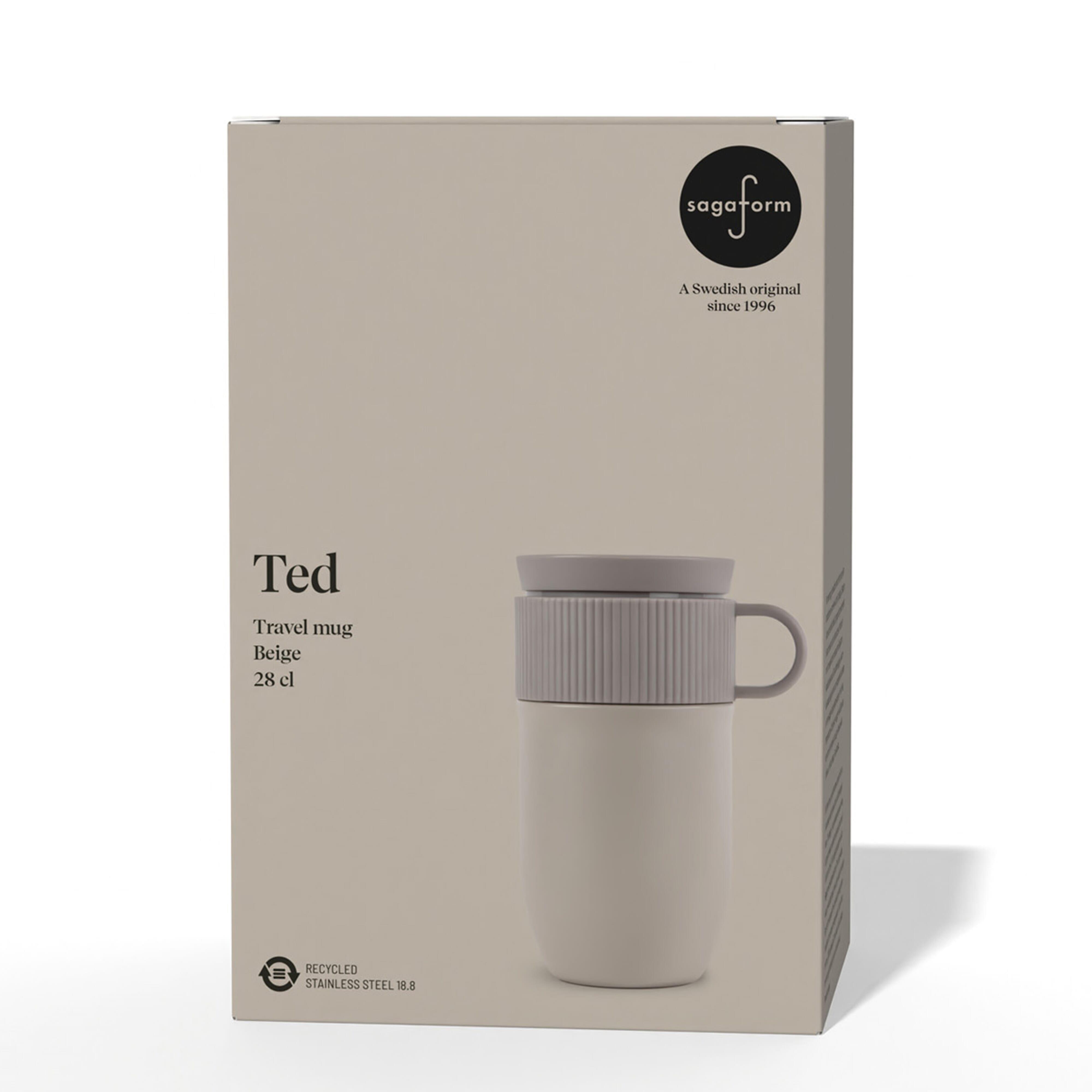 Sagaform Ted isolierter Becher, 280ml auslaufsicher und spülmaschinenfest