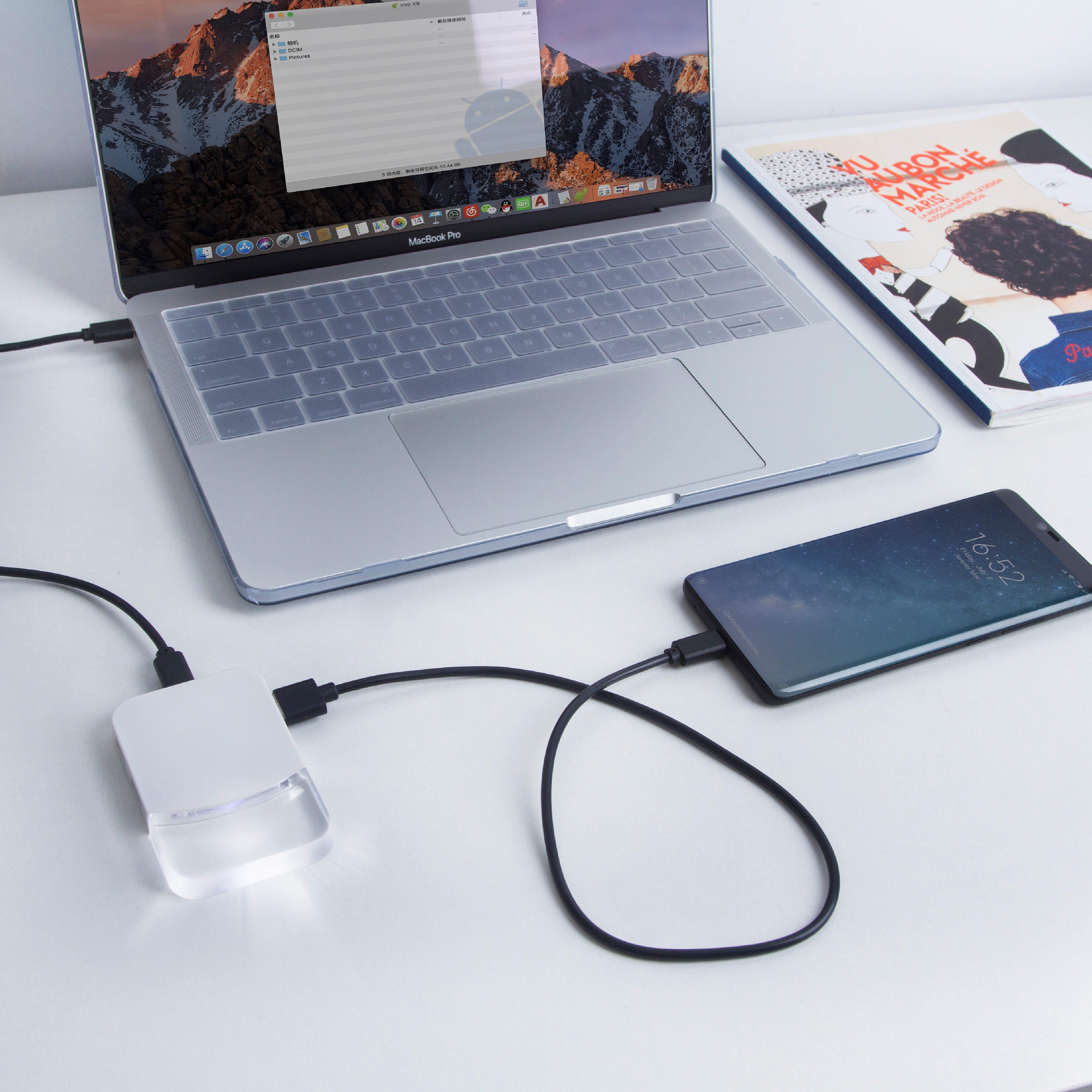 2598 | Xoopar iLo Mini Hub– 4 in 1 Adapter – USB 2.0 Data Transfer - Splitter