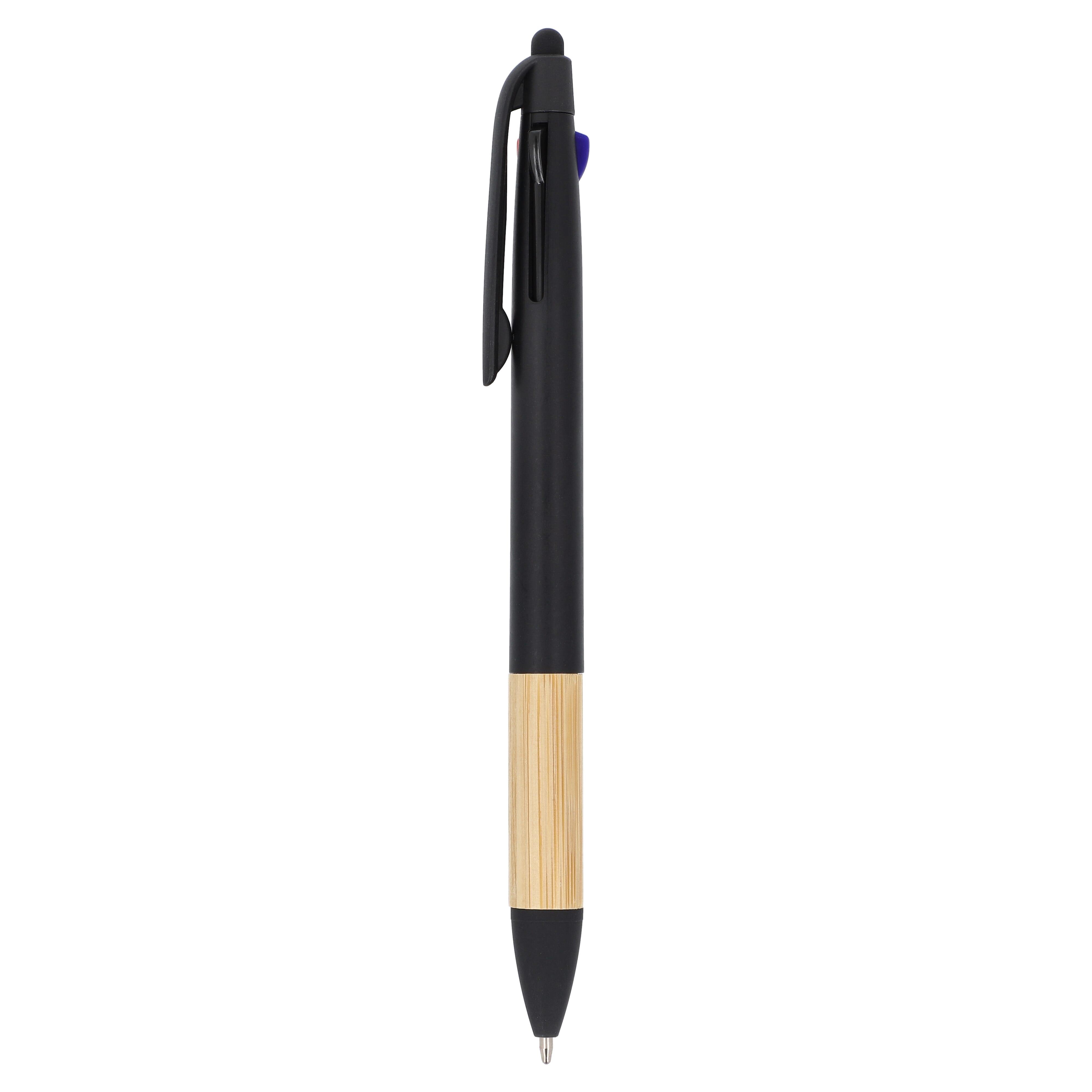3-Farben-Stift mit Bambusgriff