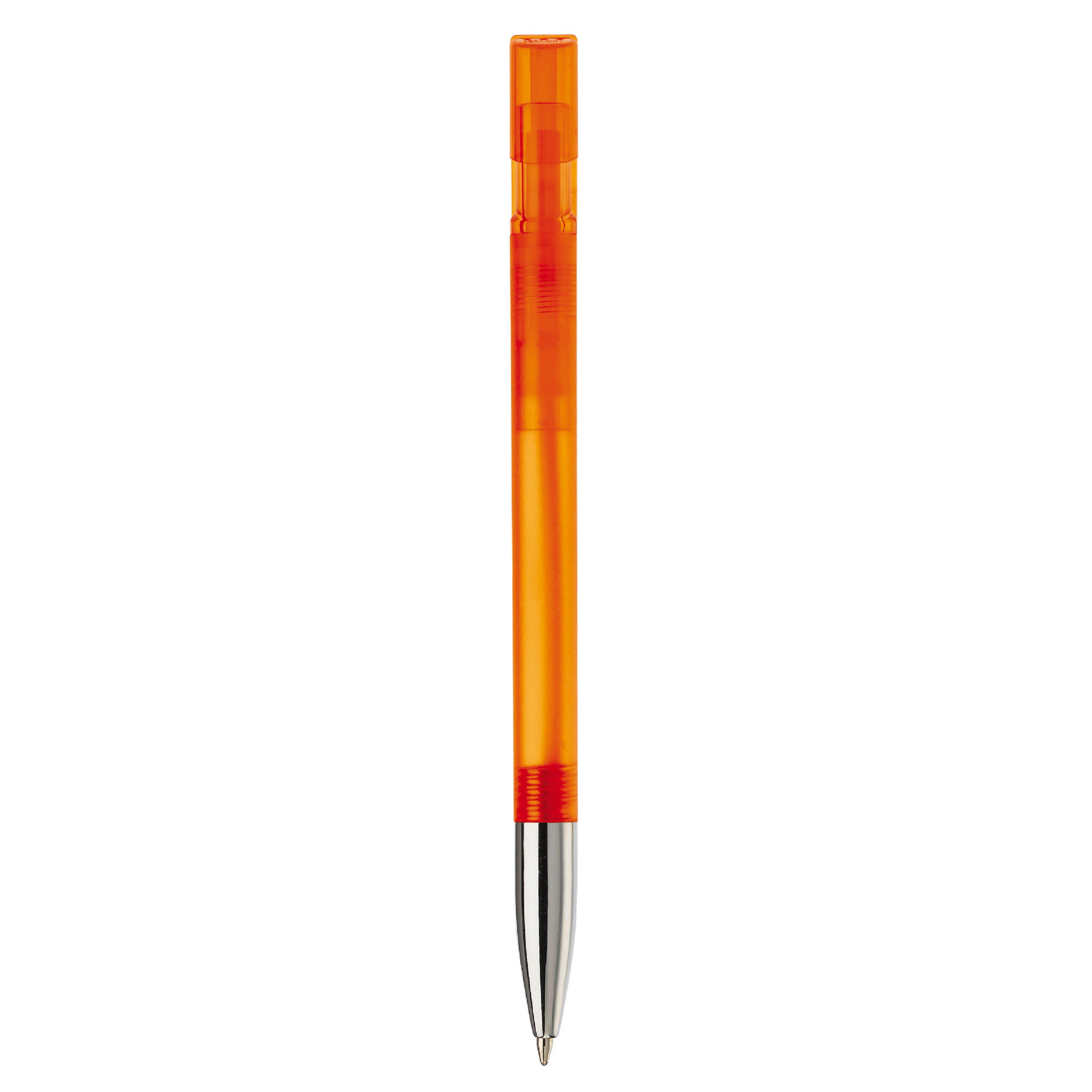 Kugelschreiber Nash Transparent mit Metallspitze