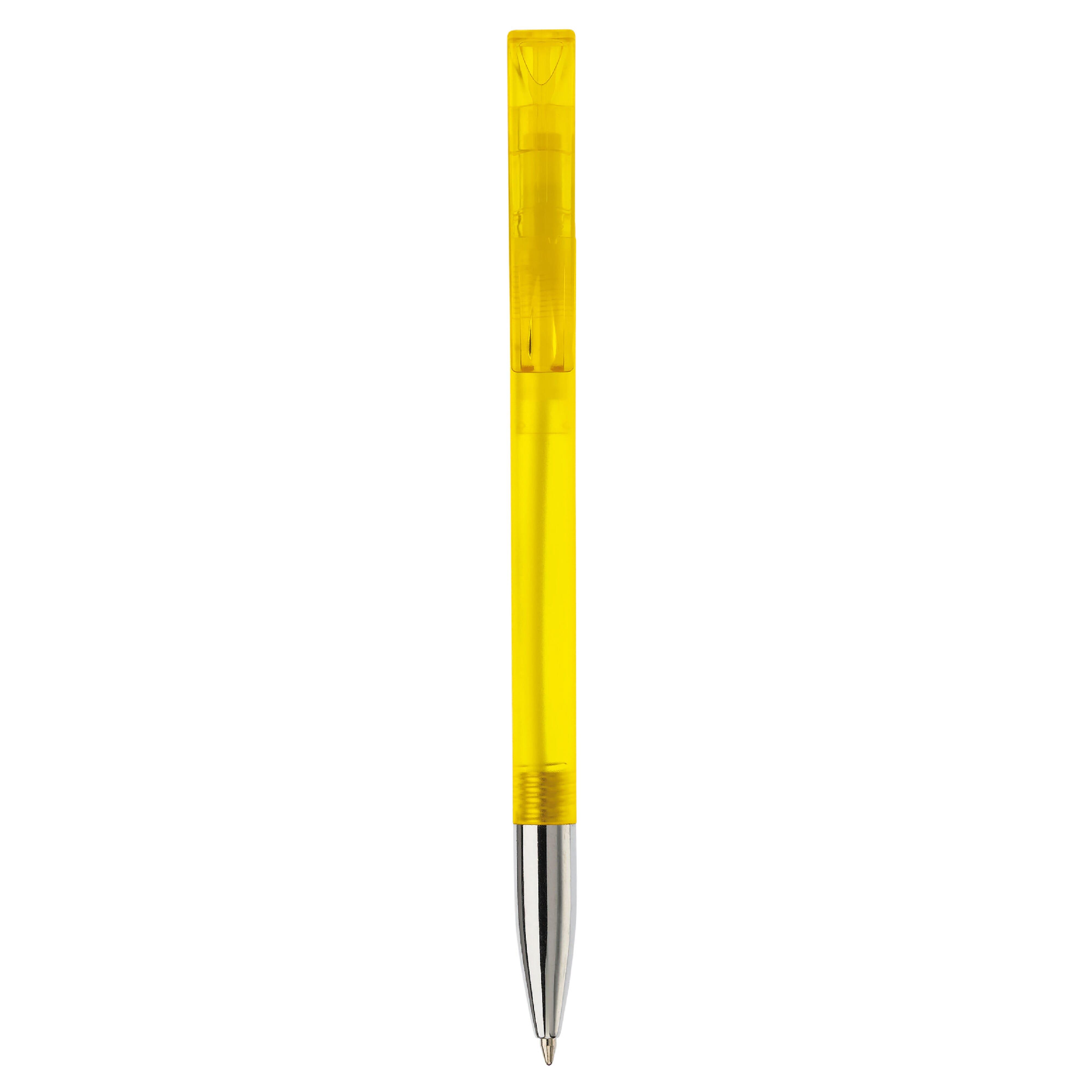 Kugelschreiber Nash Transparent mit Metallspitze