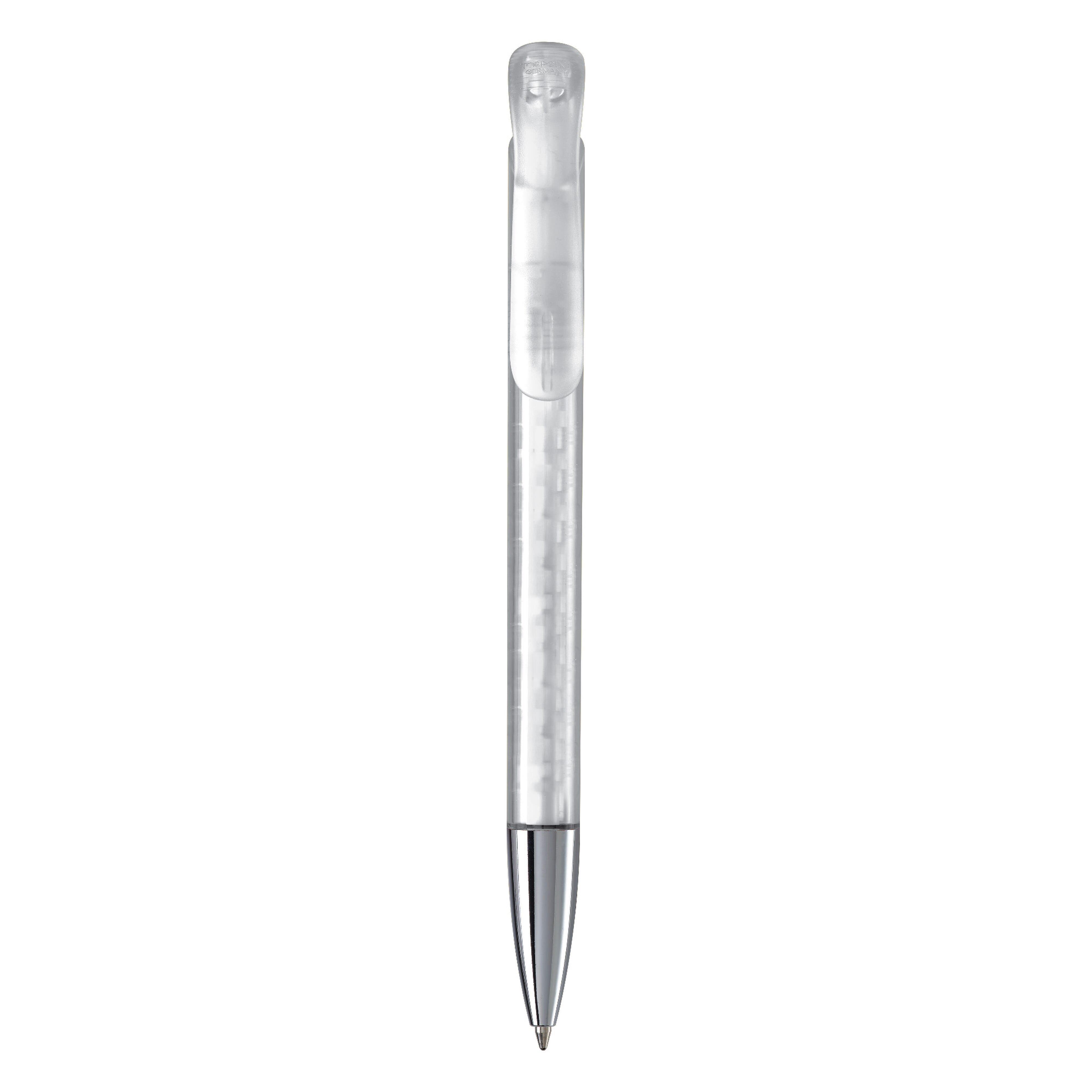 Kugelschreiber Atlas Transparent mit Metallspitze