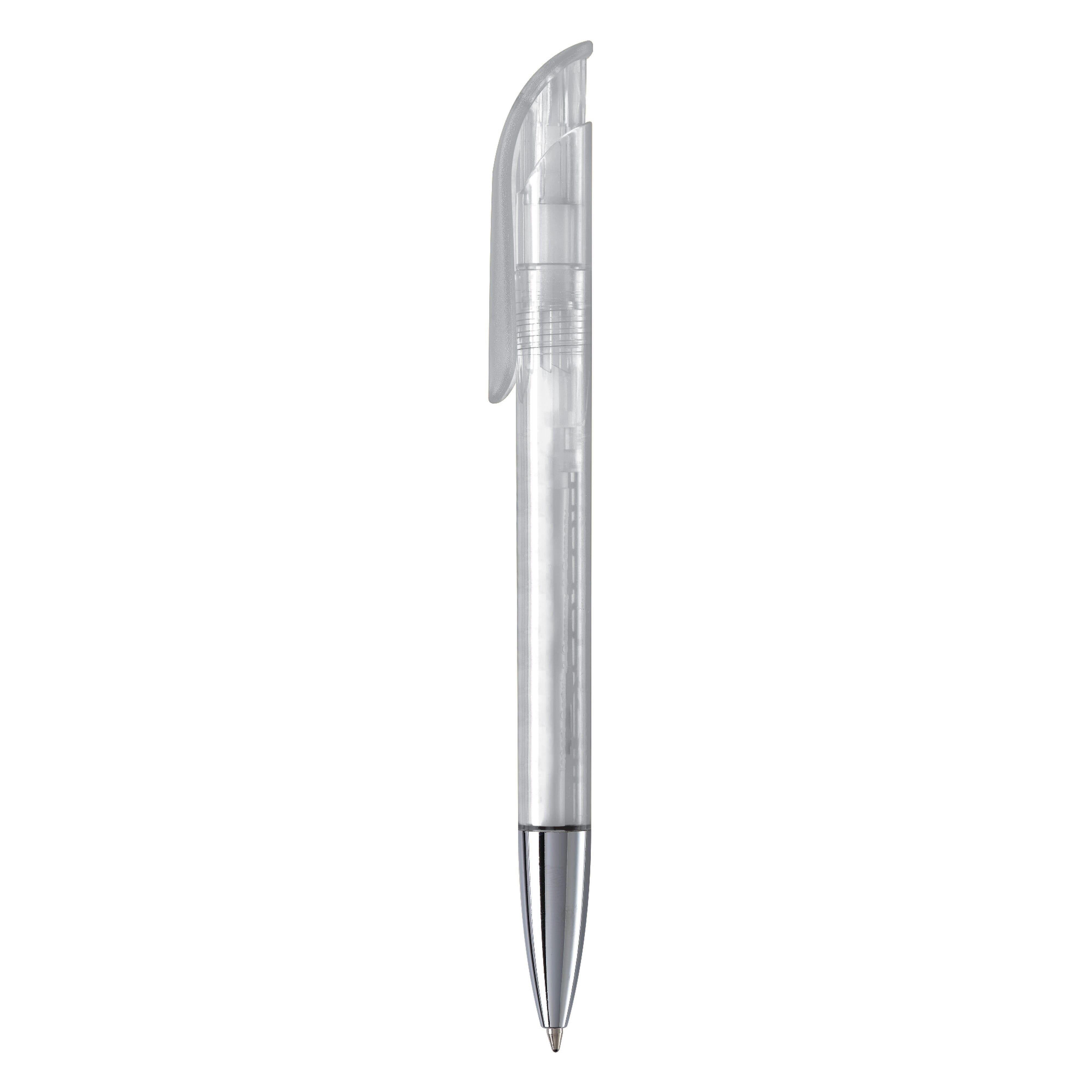 Kugelschreiber Atlas Transparent mit Metallspitze
