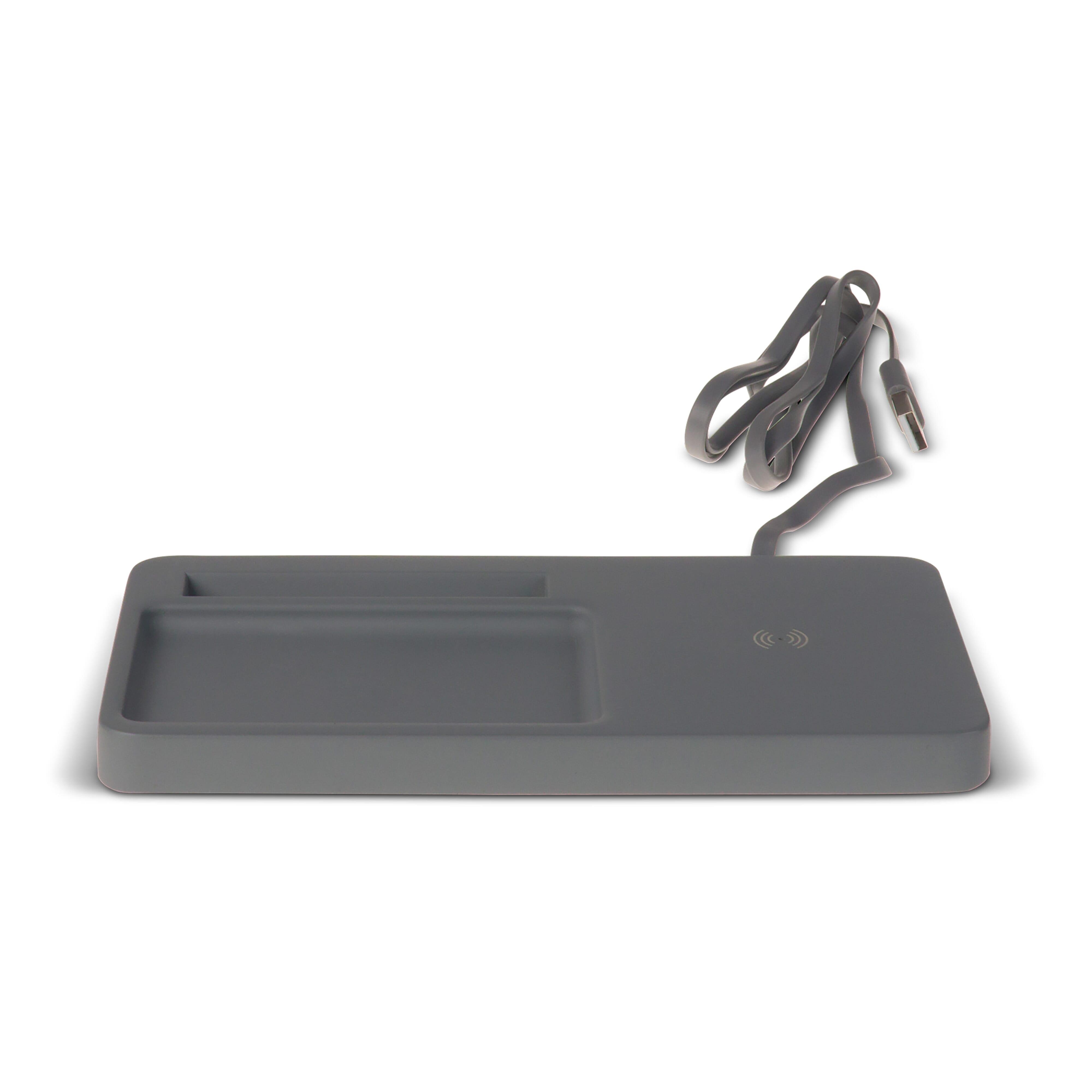 Limestone Desk organizer with wireless charger 5W