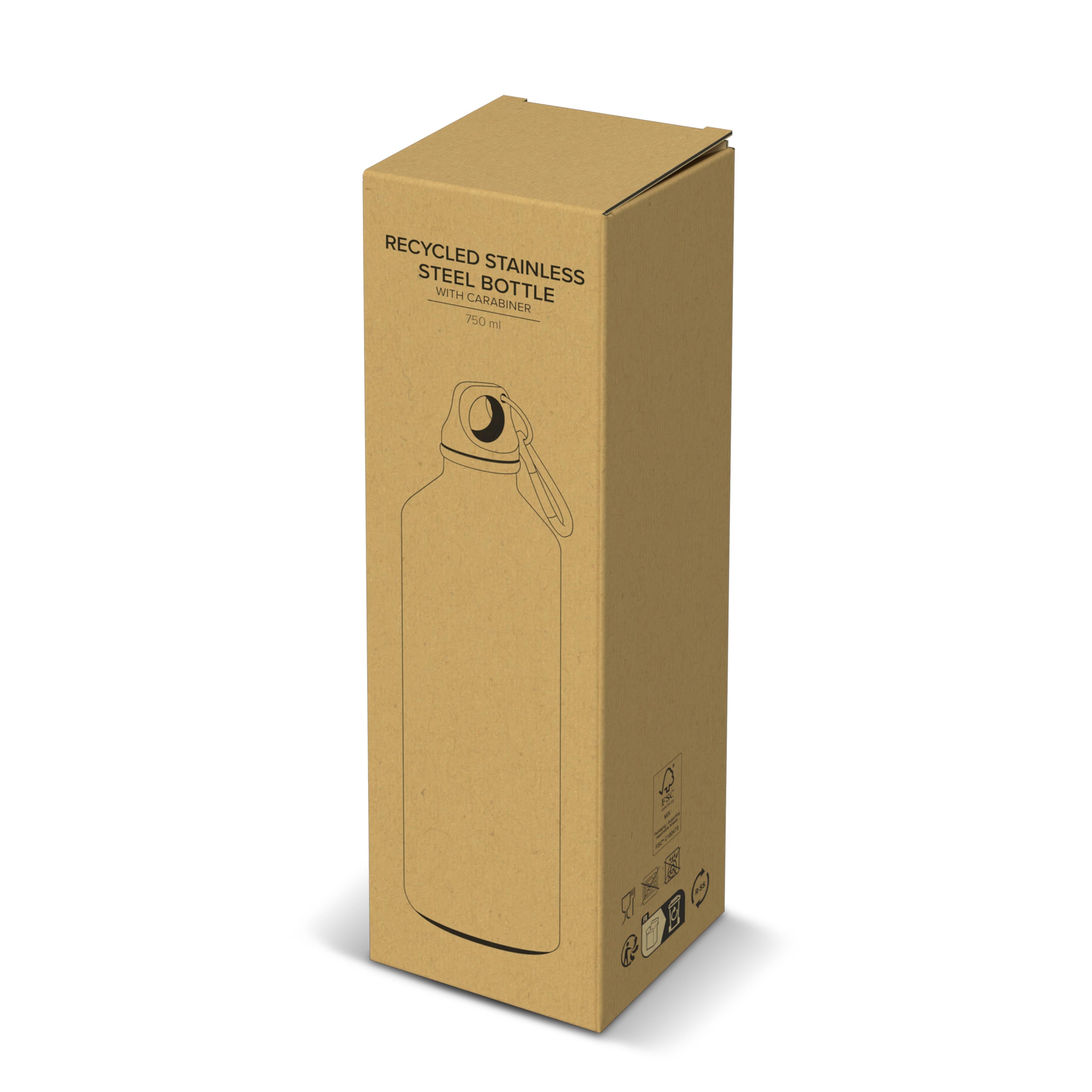 R-Edelstahl einwandige Flasche mit Karabiner 750ml