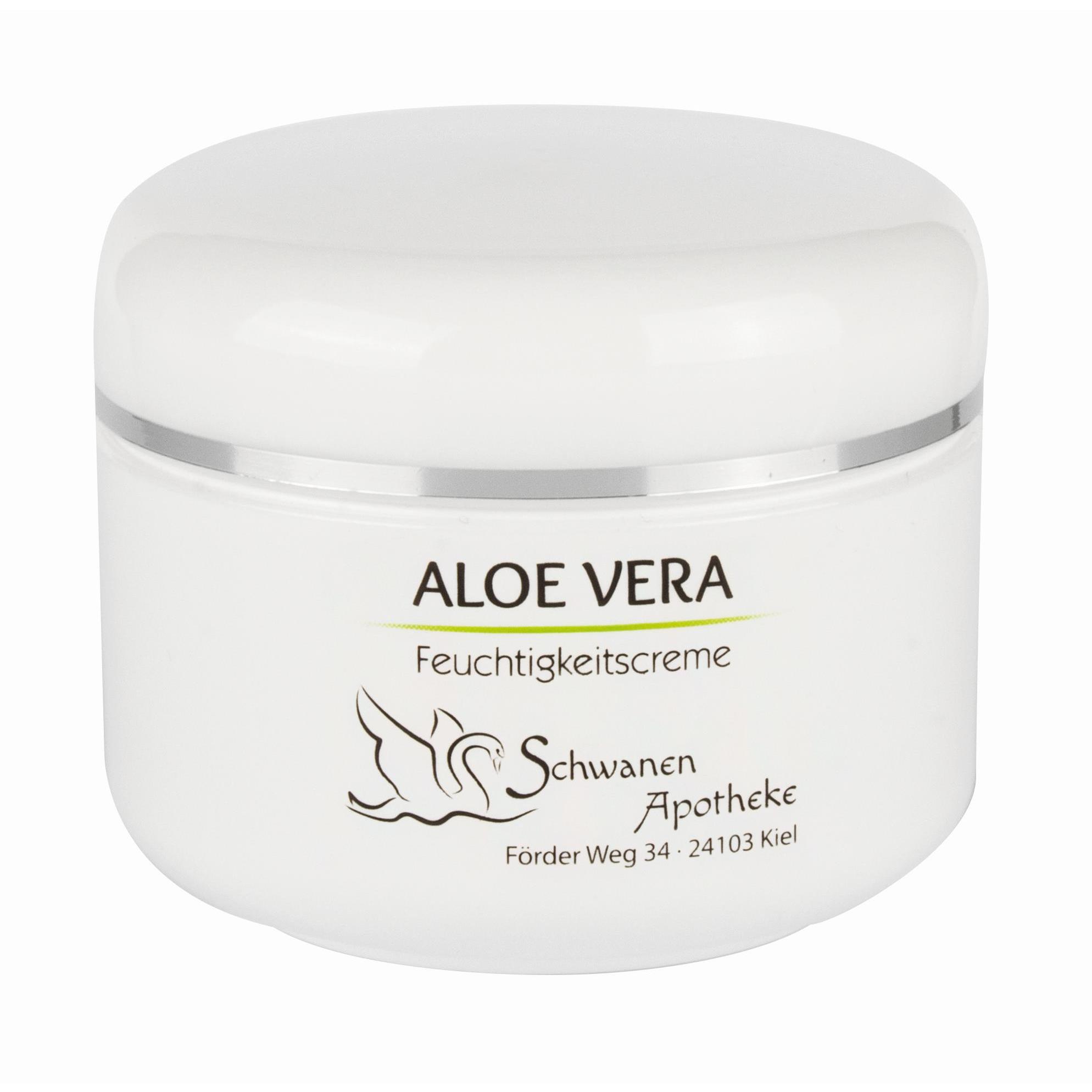 Aloe Vera Aufbaucreme in 50 ml Tiegel weiß - Tampondruck