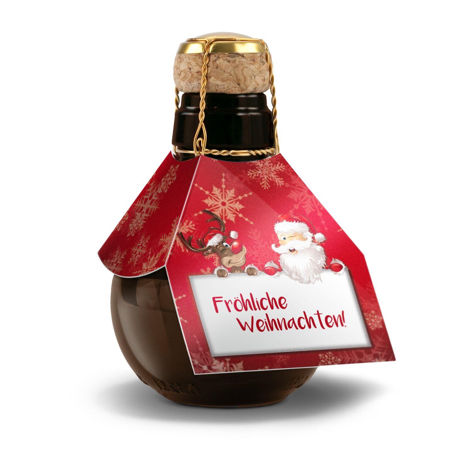 Kleinste Sektflasche der Welt Fröhliche Weihnachten